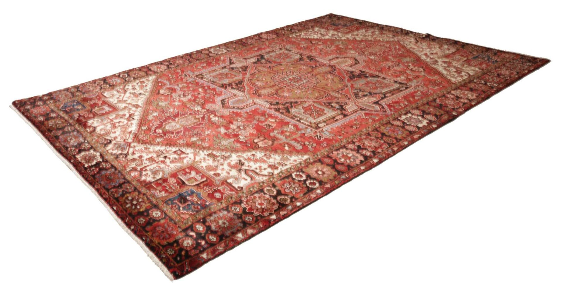 Heriz Perserteppich 251 × 355 cm aus Wolle, handgeknüpft