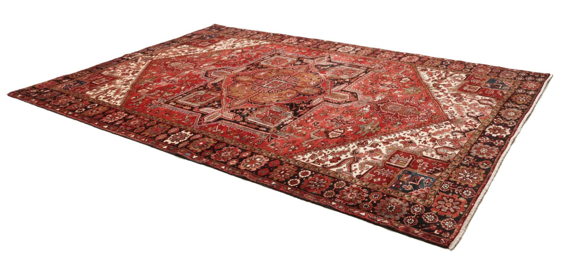 Heriz Perserteppich 251 × 355 cm aus Wolle, handgeknüpft