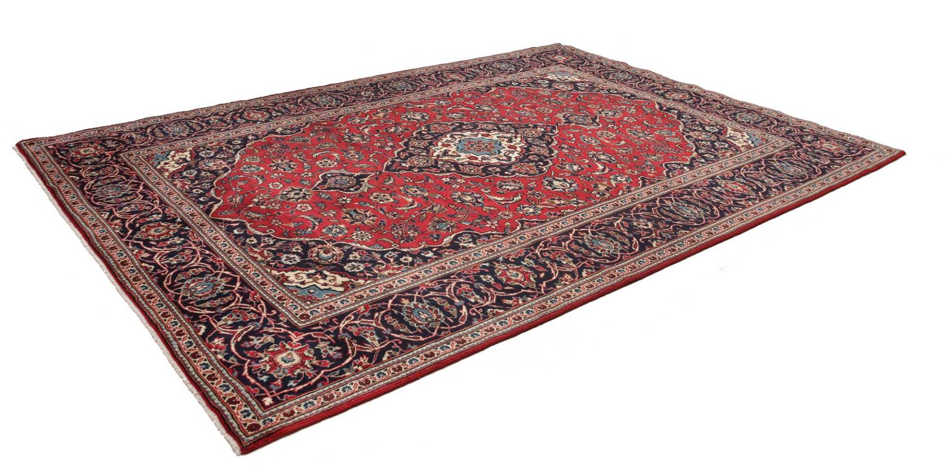 Kashan Perserteppich aus Iran, 247 × 344 cm