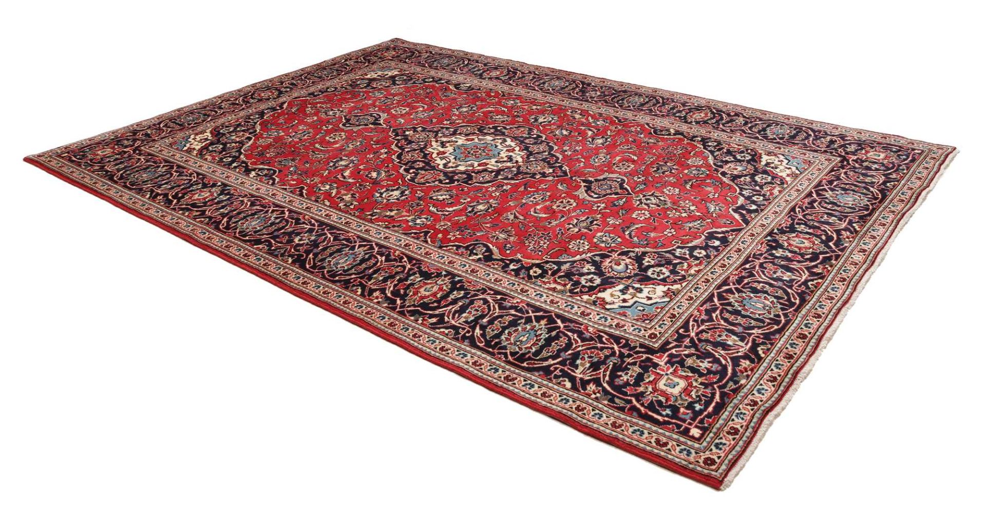 Kashan Perserteppich aus Iran, 247 × 344 cm