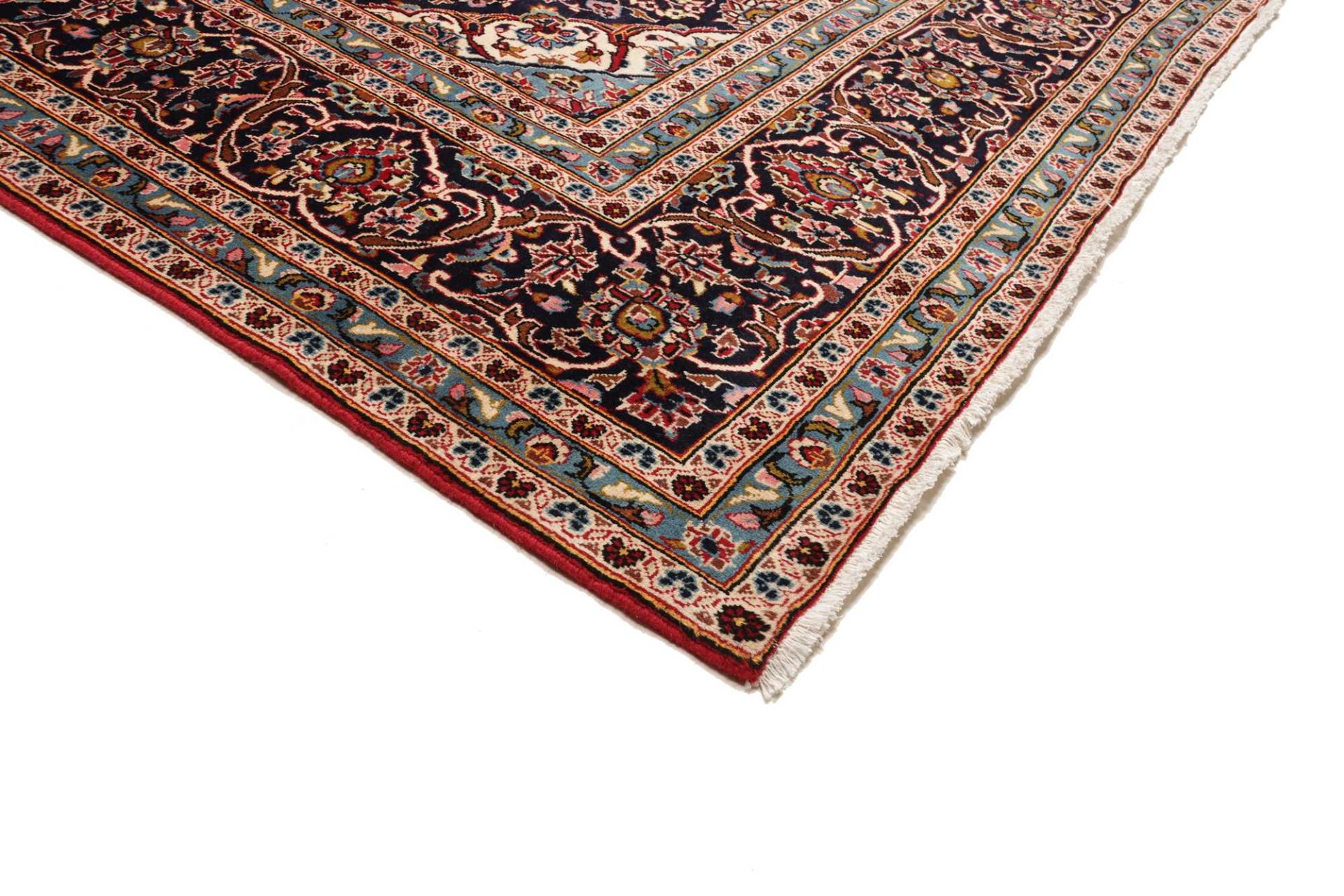 Handgeknüpfter Kashan Perserteppich, 246 × 359 cm, Wolle