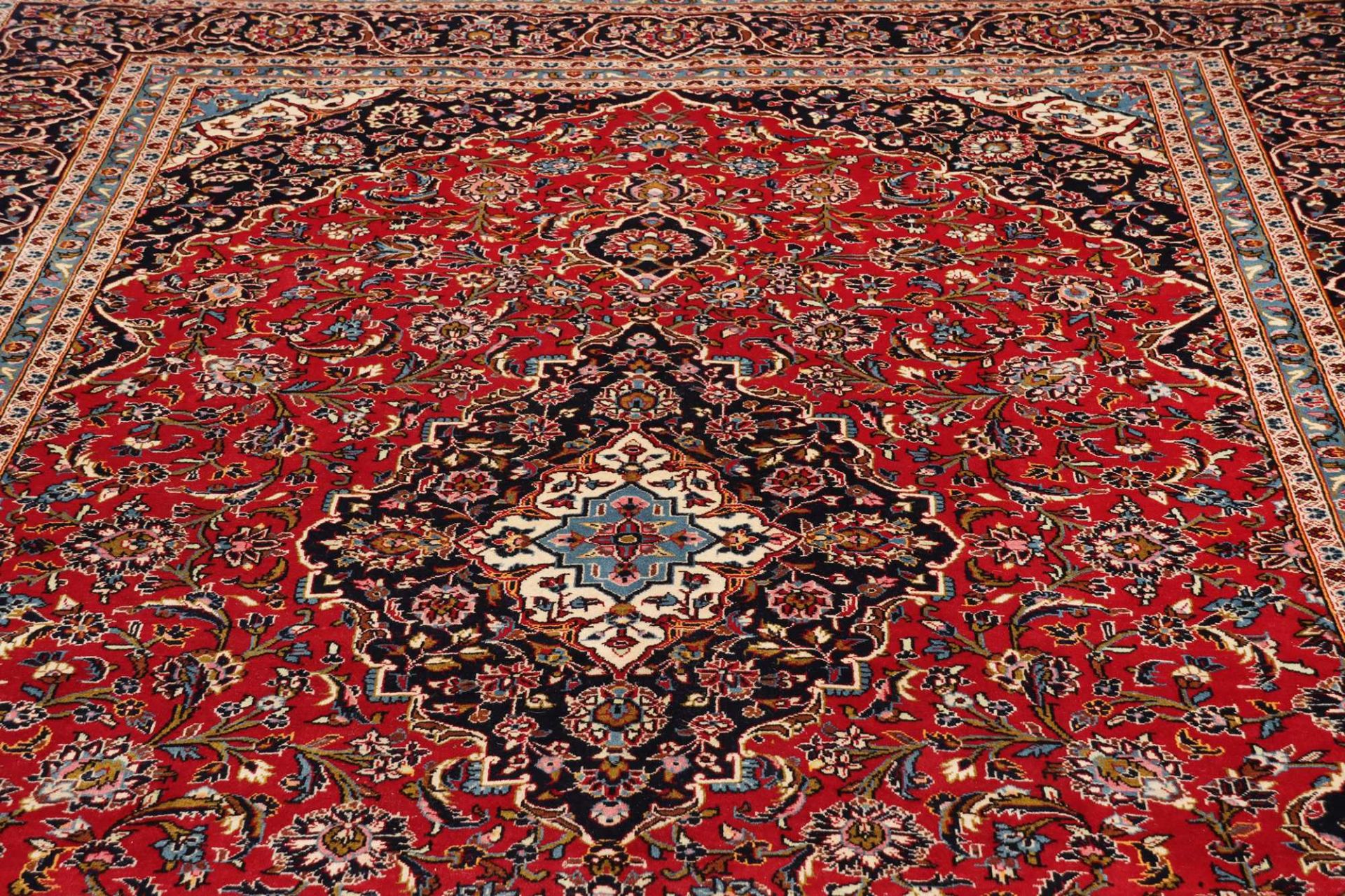 Handgeknüpfter Kashan Perserteppich, 246 × 359 cm, Wolle