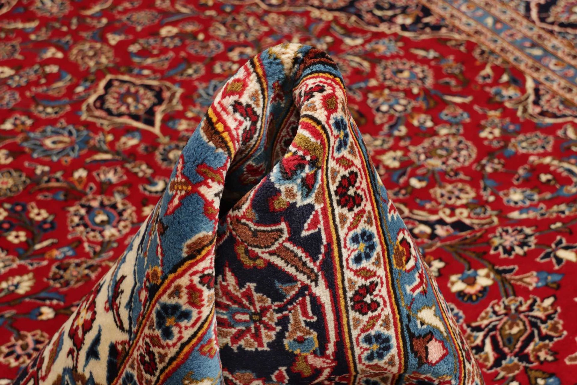 Handgeknüpfter Kashan Perserteppich, 246 × 359 cm, Wolle