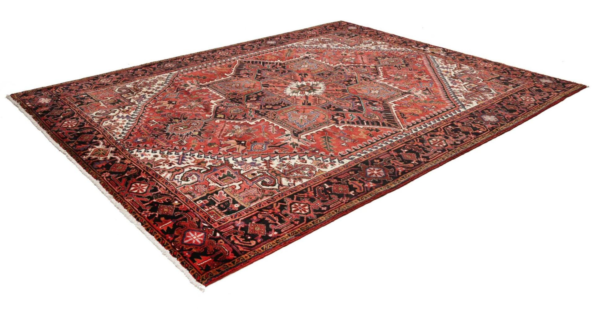 Heriz Perserteppich 261 × 329 cm aus Wolle, handgeknüpft