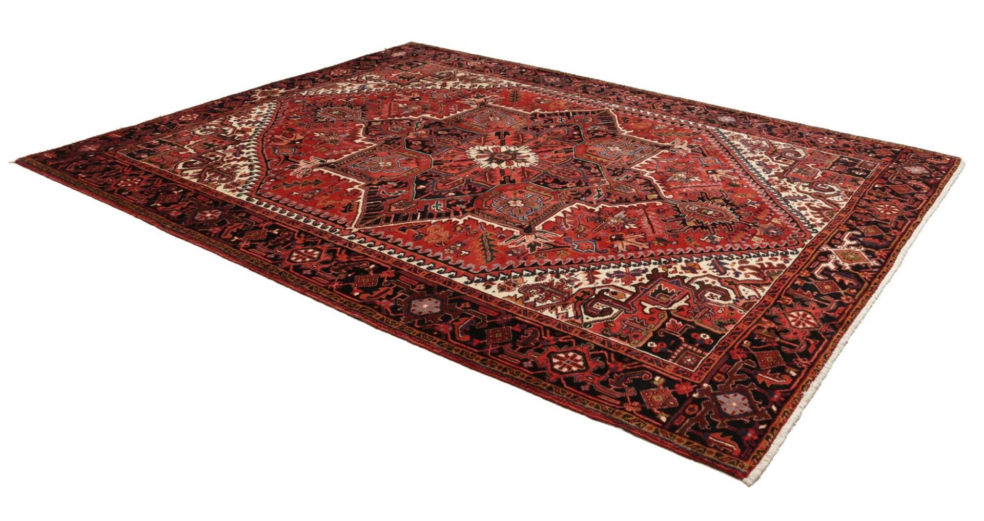Heriz Perserteppich 261 × 329 cm aus Wolle, handgeknüpft