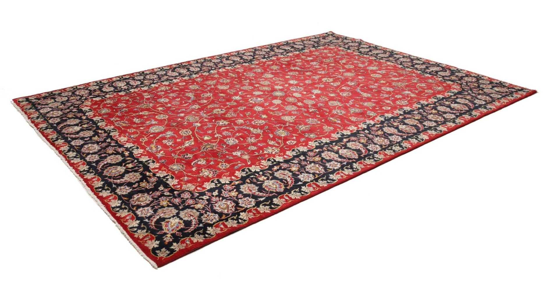 Kashan Perserteppich 251 × 349 cm aus Wolle, handgeknüpft