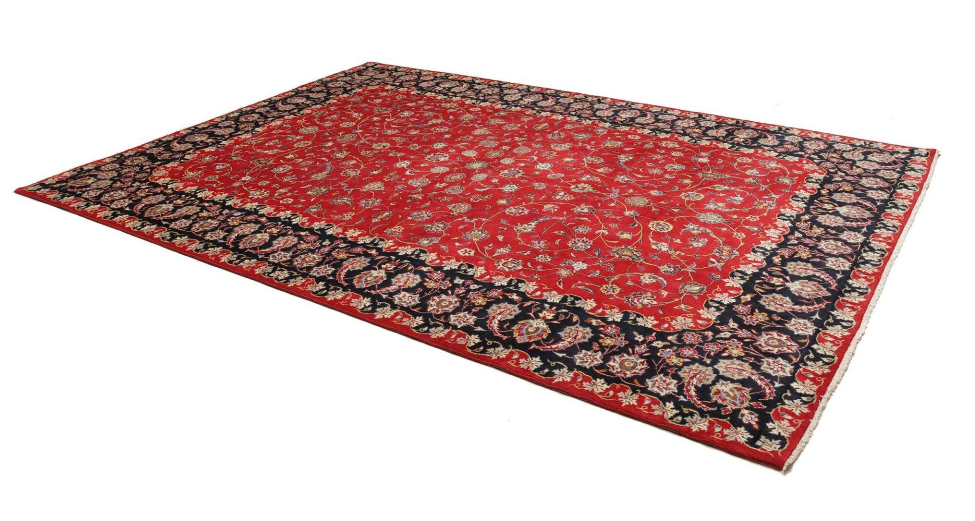 Kashan Perserteppich 251 × 349 cm aus Wolle, handgeknüpft