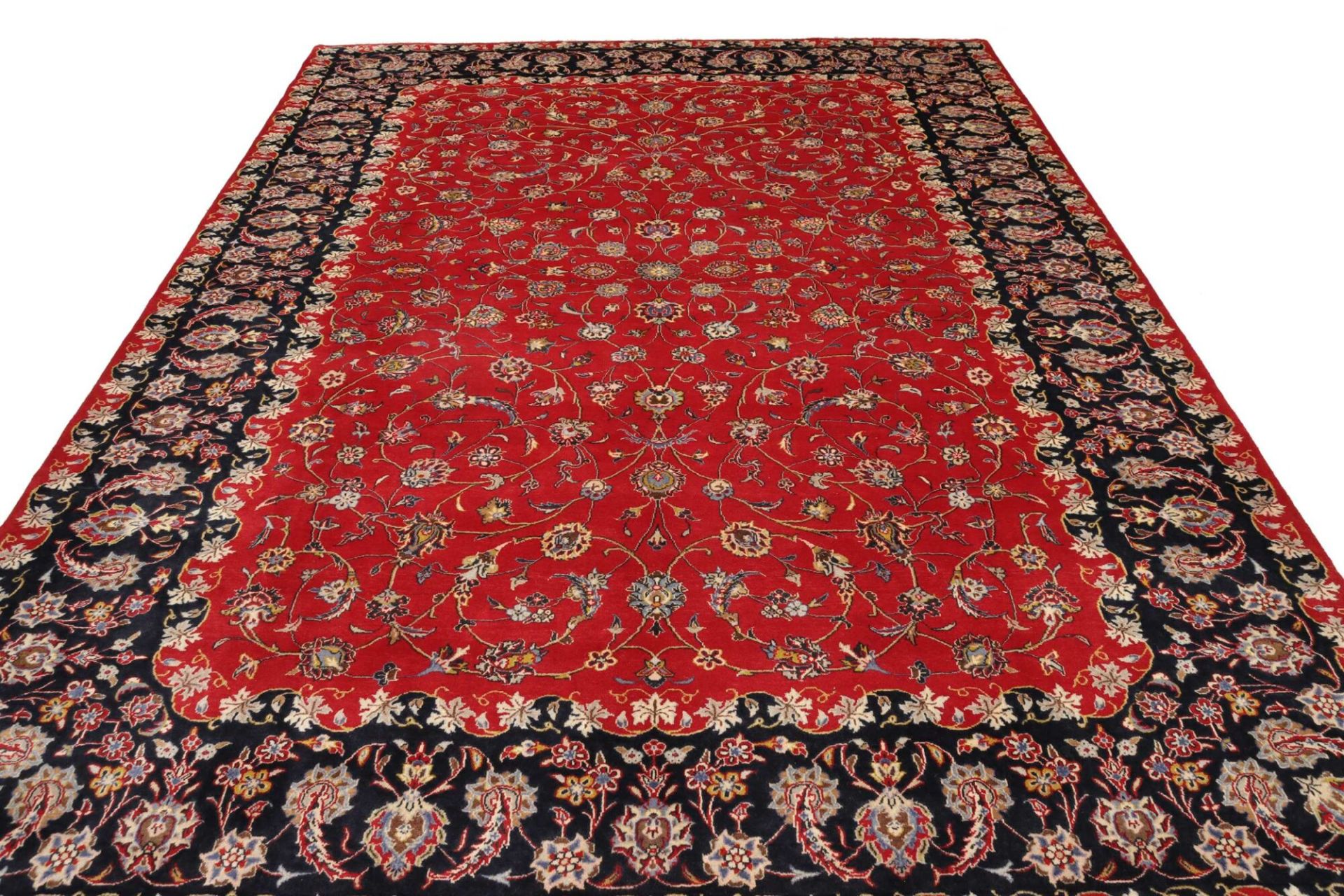 Kashan Perserteppich 251 × 349 cm aus Wolle, handgeknüpft