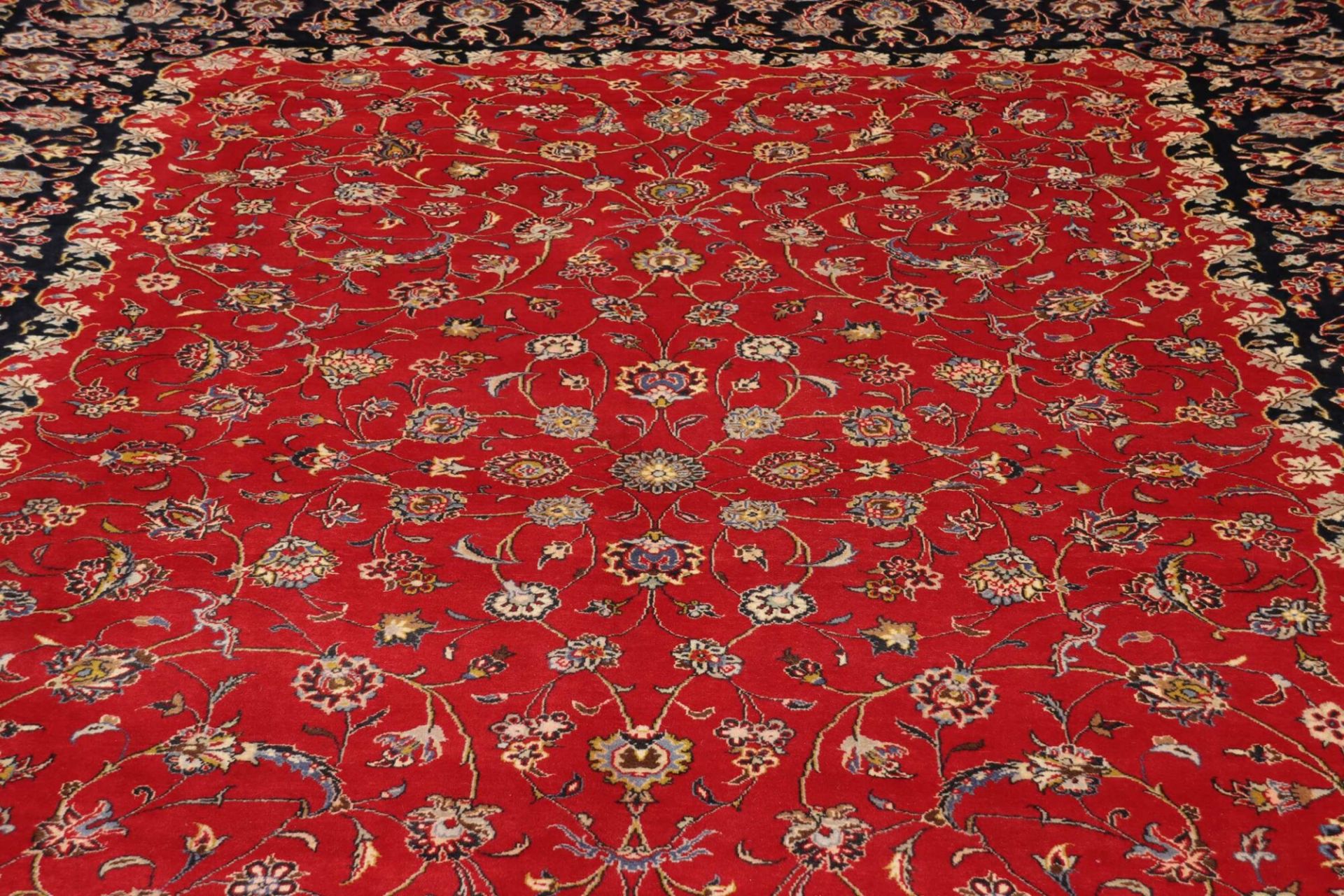 Kashan Perserteppich 251 × 349 cm aus Wolle, handgeknüpft