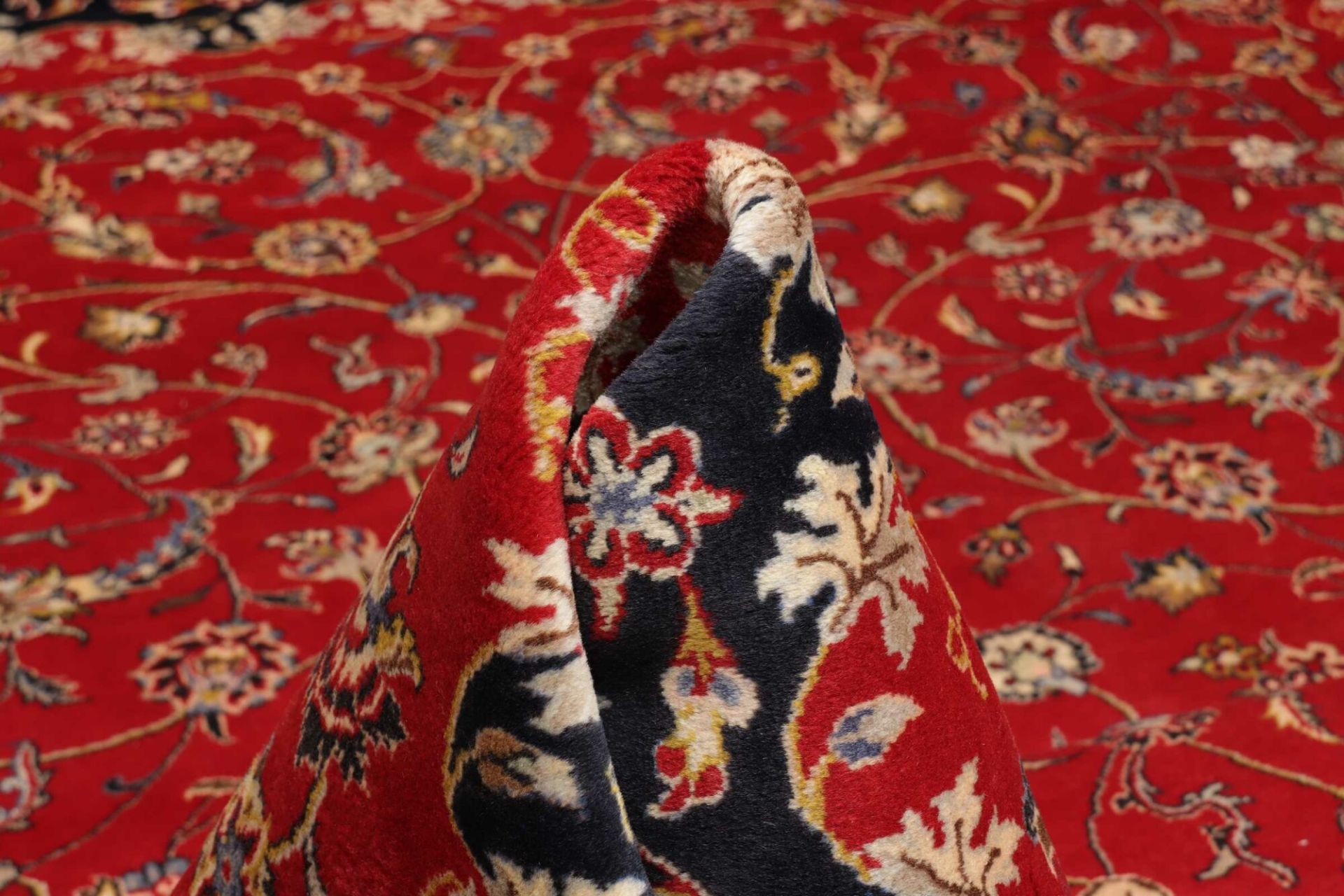 Kashan Perserteppich 251 × 349 cm aus Wolle, handgeknüpft