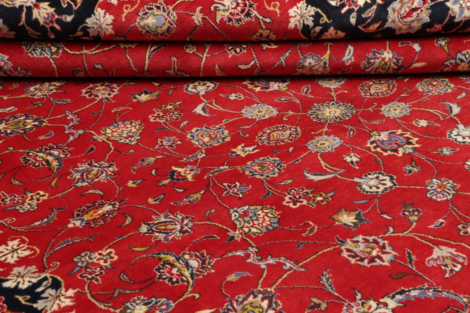 Kashan Perserteppich 251 × 349 cm aus Wolle, handgeknüpft
