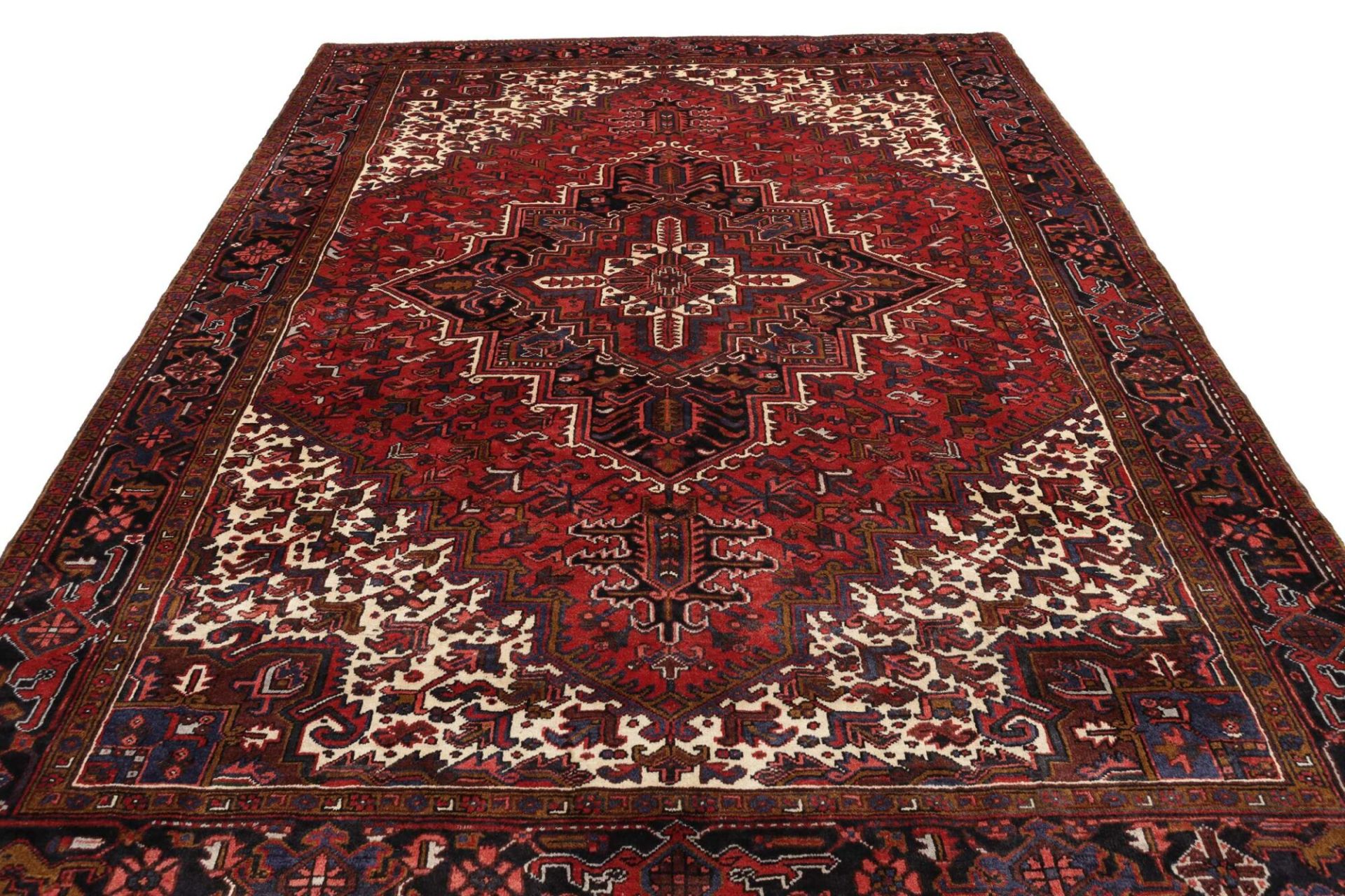 perserteppich-heriz-247-x-337-cm-schurwolle-handgeknupft-rustikal-8 Handgeknüpfter Heriz Perserteppich 247 × 337 cm