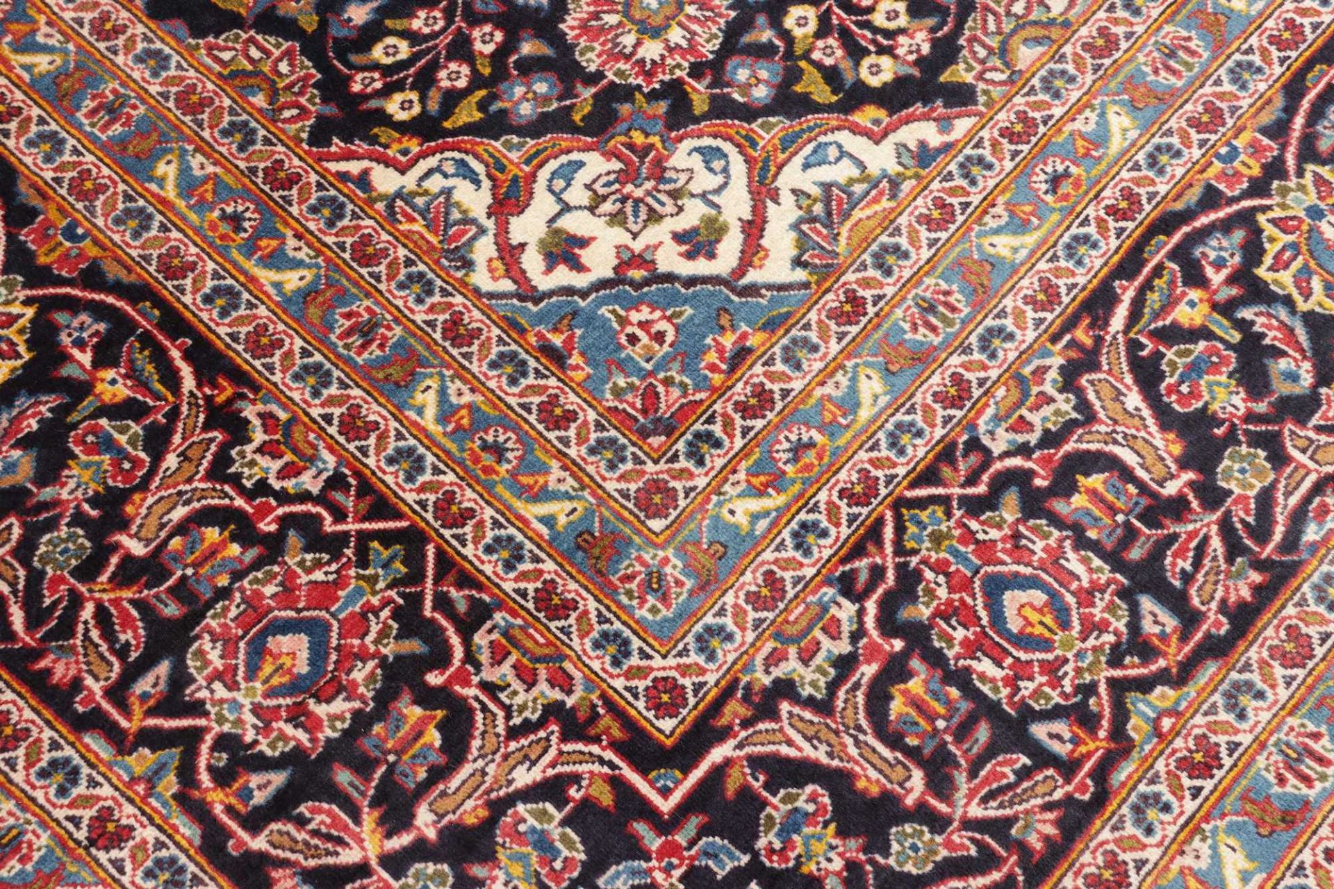 Handgeknüpfter Kashan Perserteppich, 264 × 359 cm, Wolle