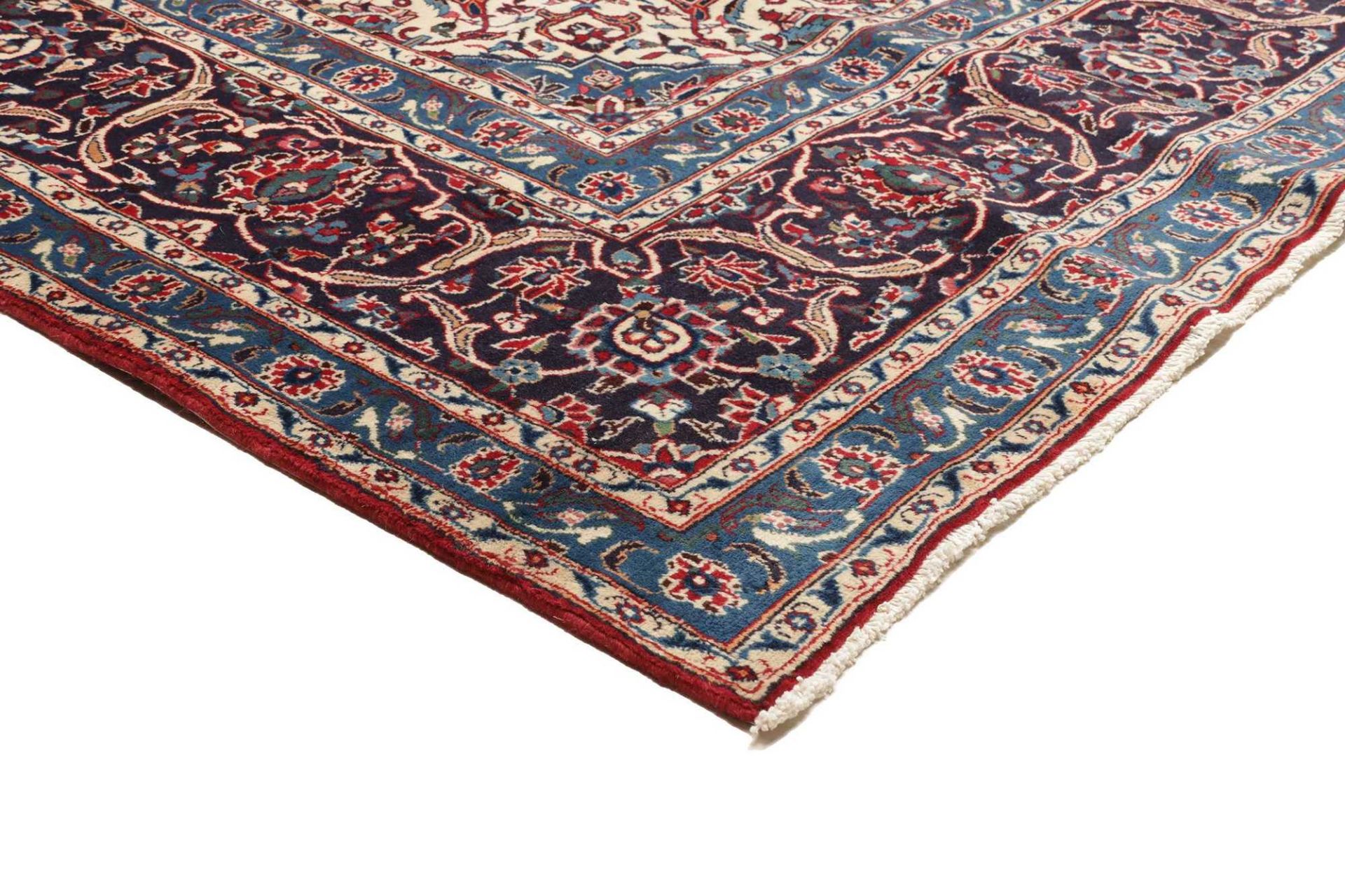 Handgeknüpfter Kashan Perserteppich 251 × 356 cm