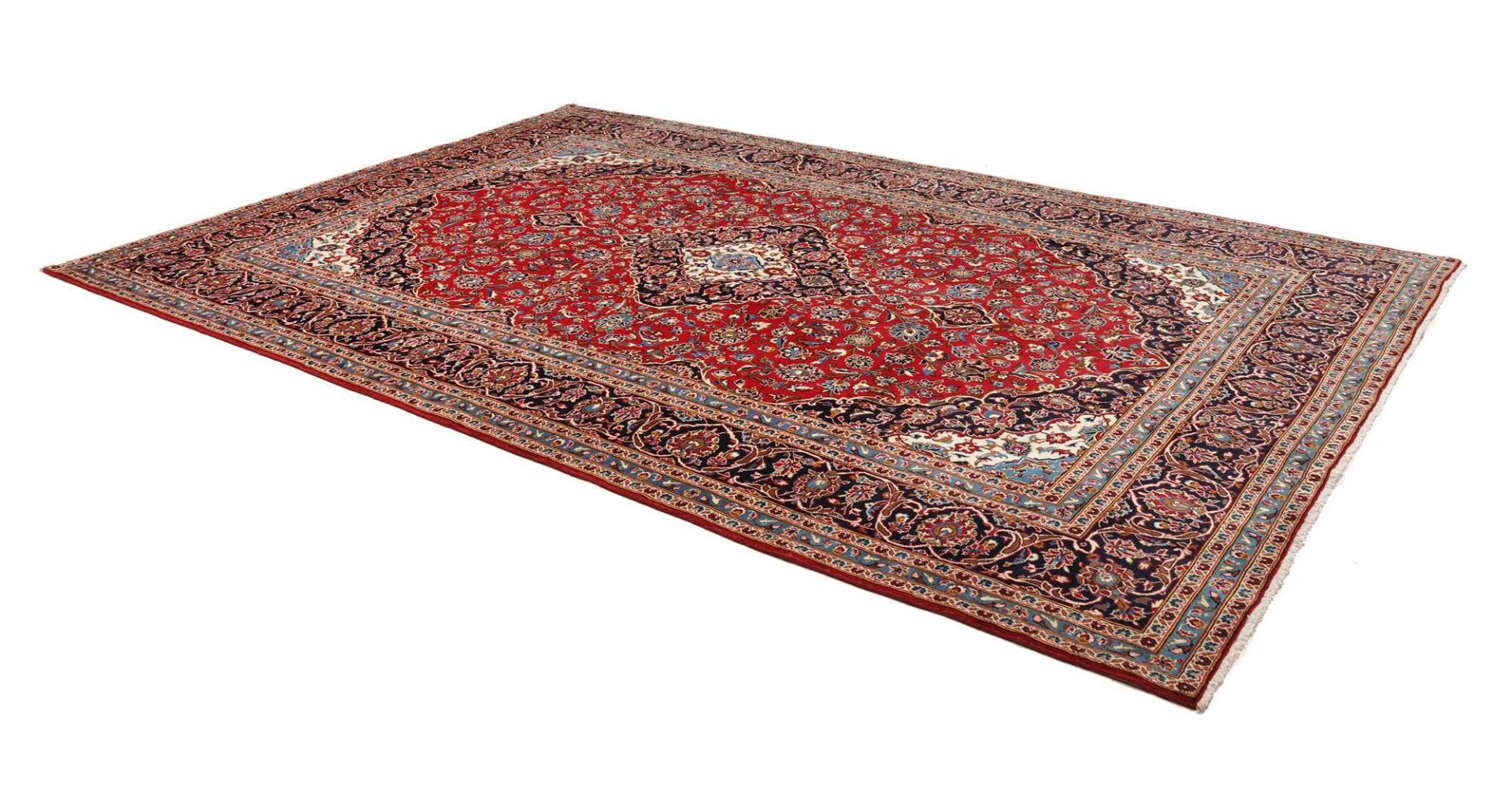 Kashan Perserteppich aus Iran, 245 × 364 cm