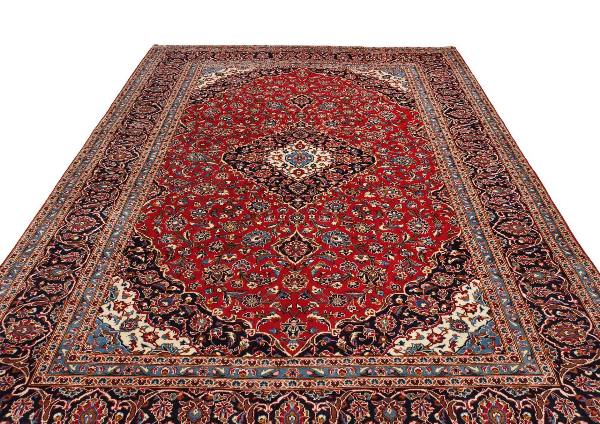 Kashan Perserteppich aus Iran, 245 × 364 cm