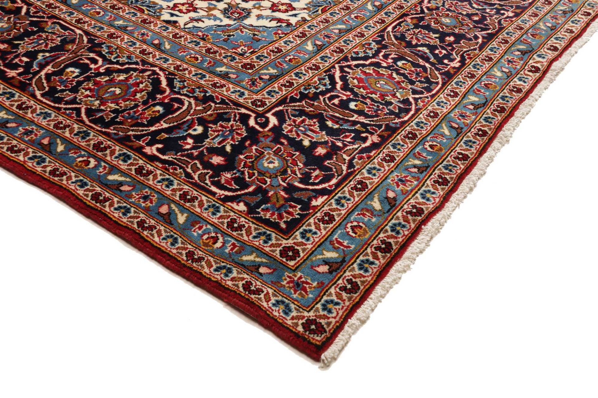 Kashan Perserteppich aus Iran, 245 × 364 cm