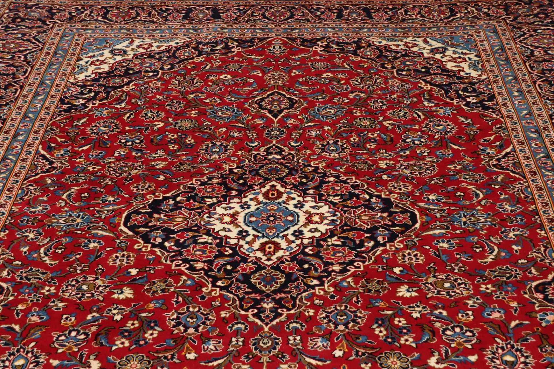 Kashan Perserteppich aus Iran, 245 × 364 cm