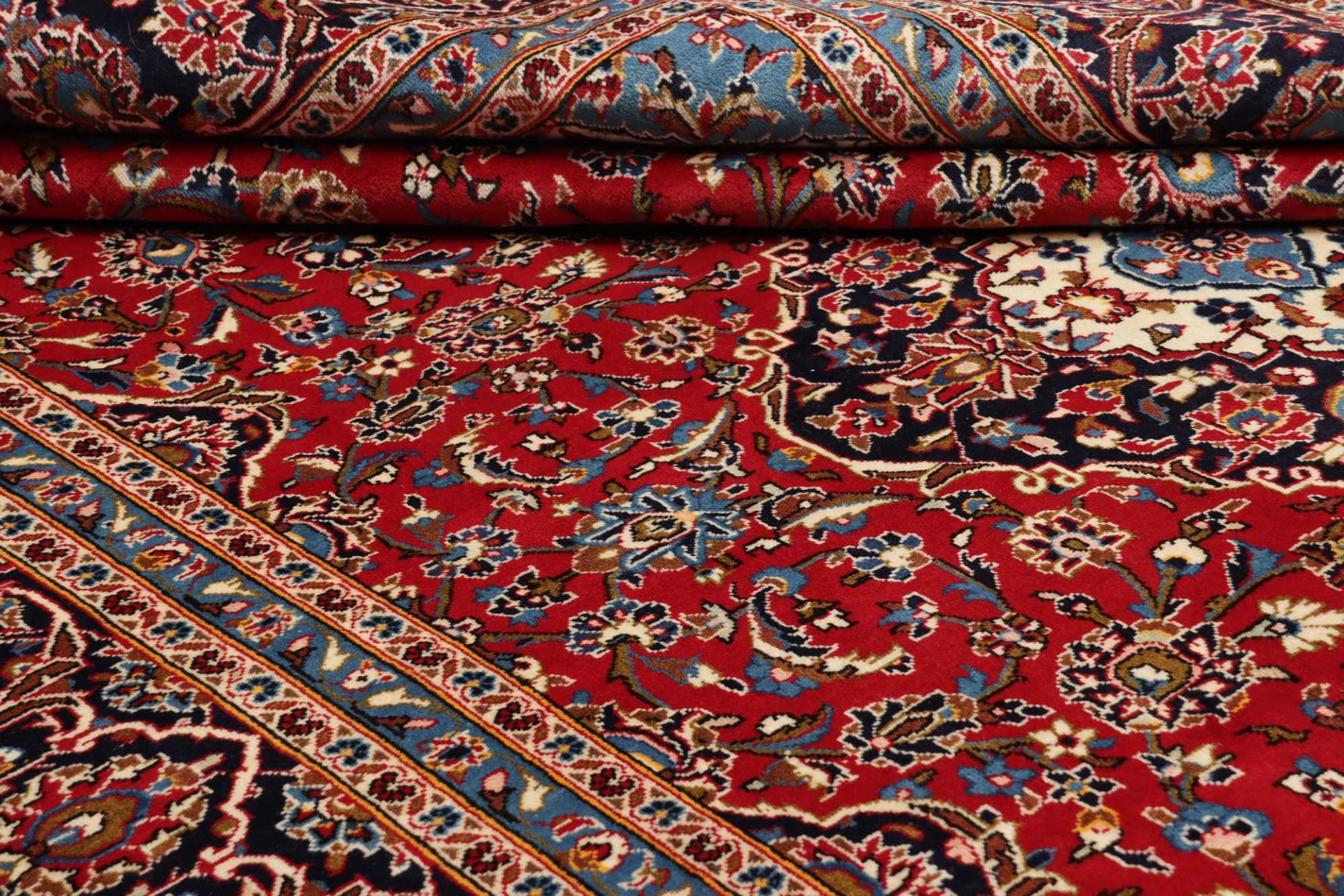 Kashan Perserteppich aus Iran, 245 × 364 cm