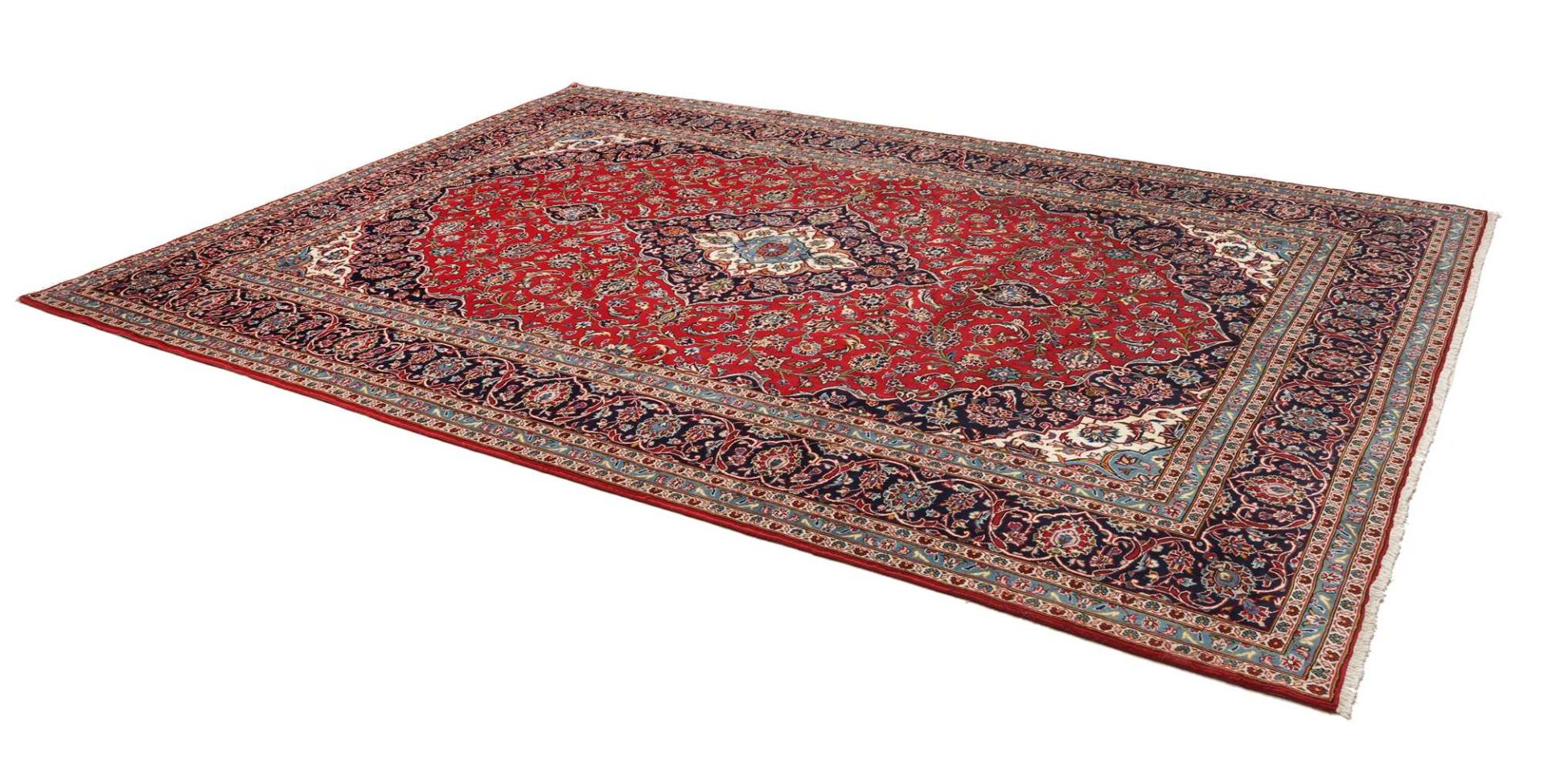 Kashan Perserteppich 249 × 346 cm aus Wolle, handgeknüpft