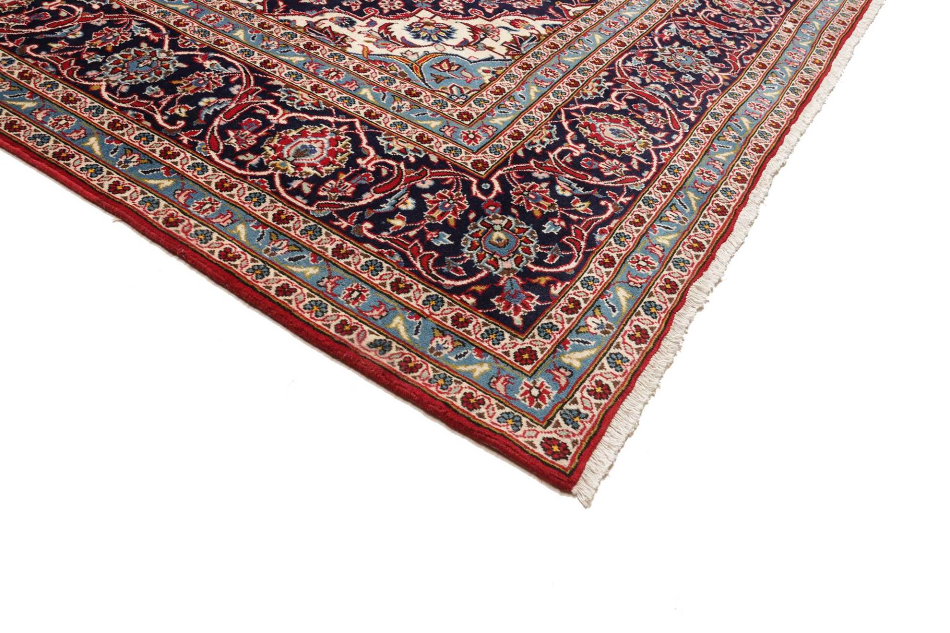 Kashan Perserteppich 249 × 346 cm aus Wolle, handgeknüpft