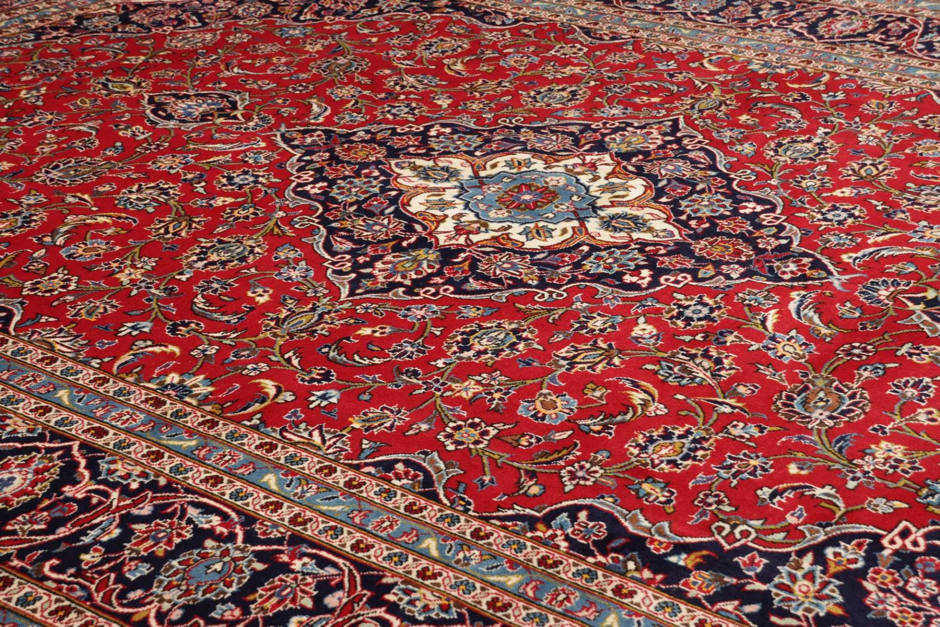 Kashan Perserteppich 249 × 346 cm aus Wolle, handgeknüpft