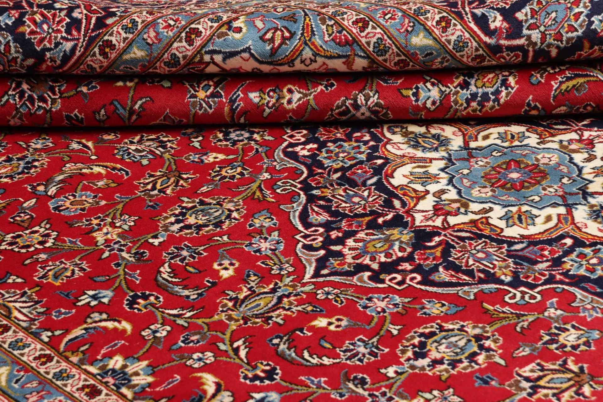 Kashan Perserteppich 249 × 346 cm aus Wolle, handgeknüpft