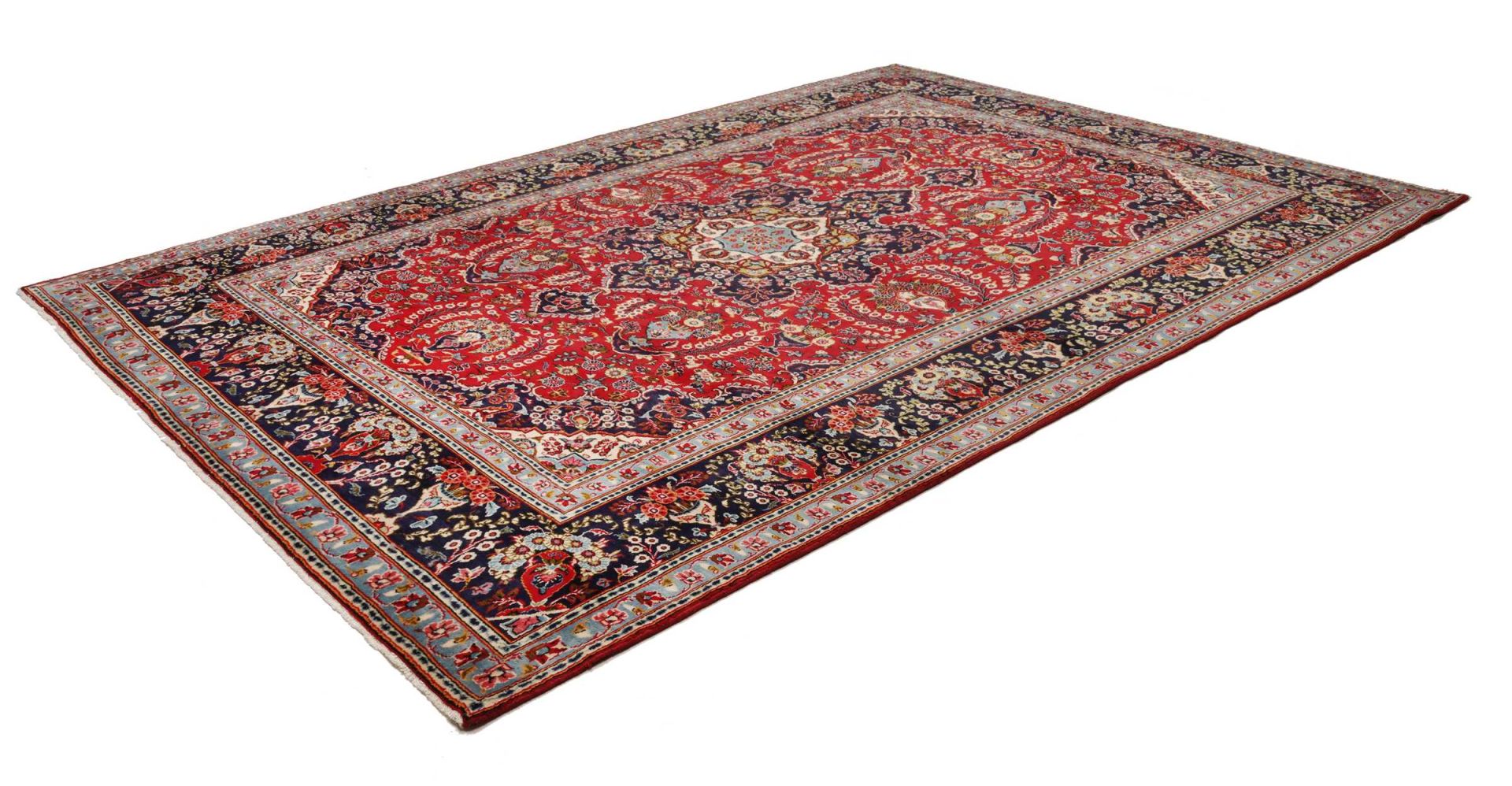 Kashan Perserteppich aus Iran, 256 × 361 cm