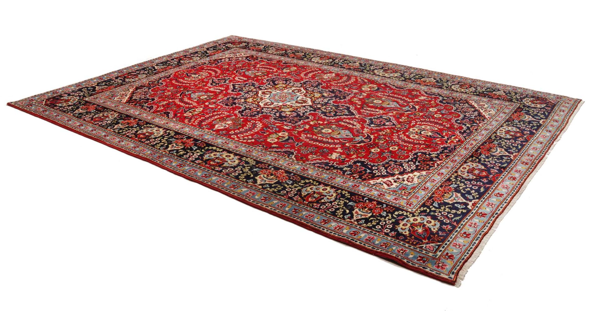 Kashan Perserteppich aus Iran, 256 × 361 cm