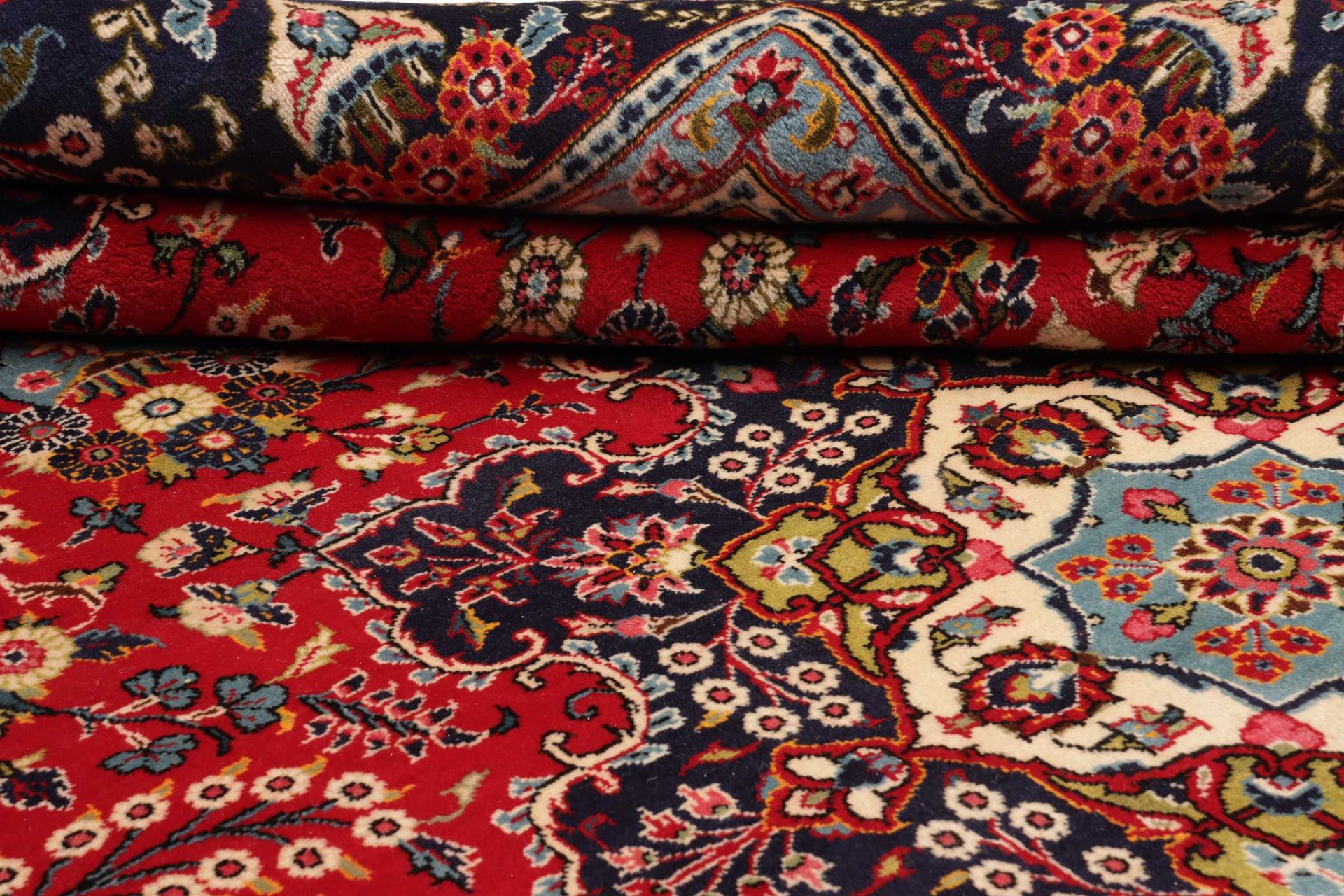 Kashan Perserteppich aus Iran, 256 × 361 cm