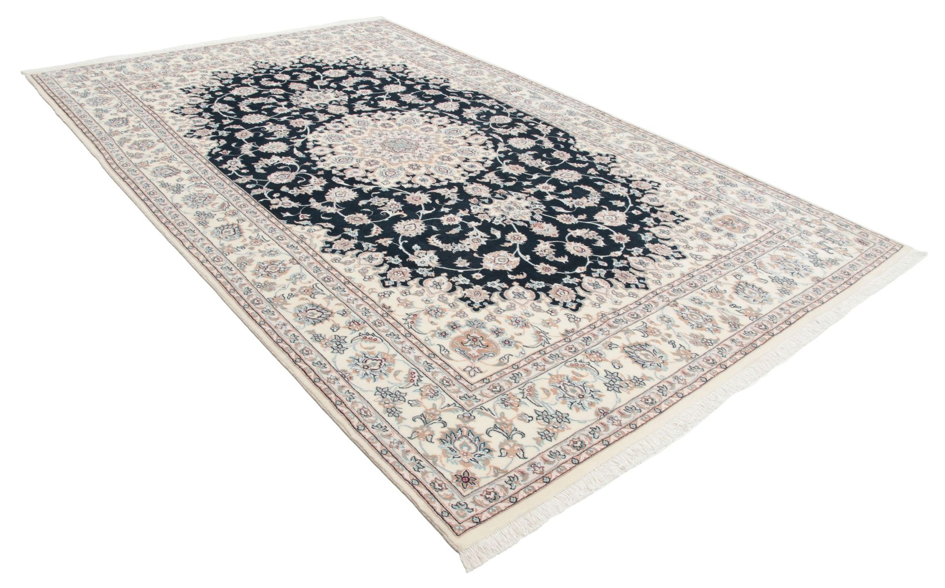 perserteppich-isfahan-200-x-315-cm-schurwolle-seide-handgeknupft-1 Isfahan Perserteppich aus Iran, 200 × 315 cm