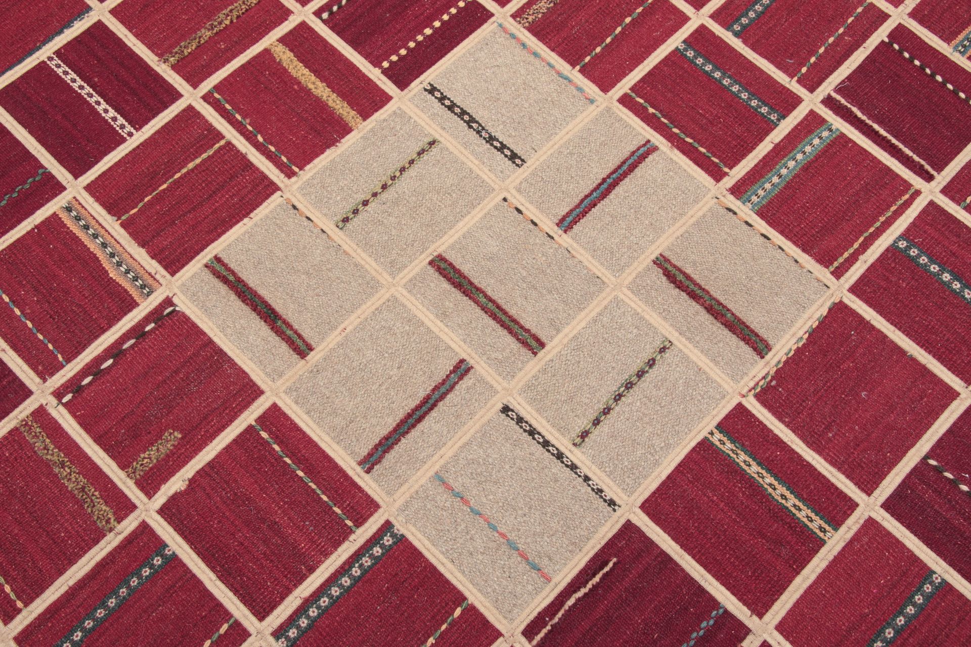 Handgewebter Kelim Perserteppich, 201 × 299 cm, Wolle