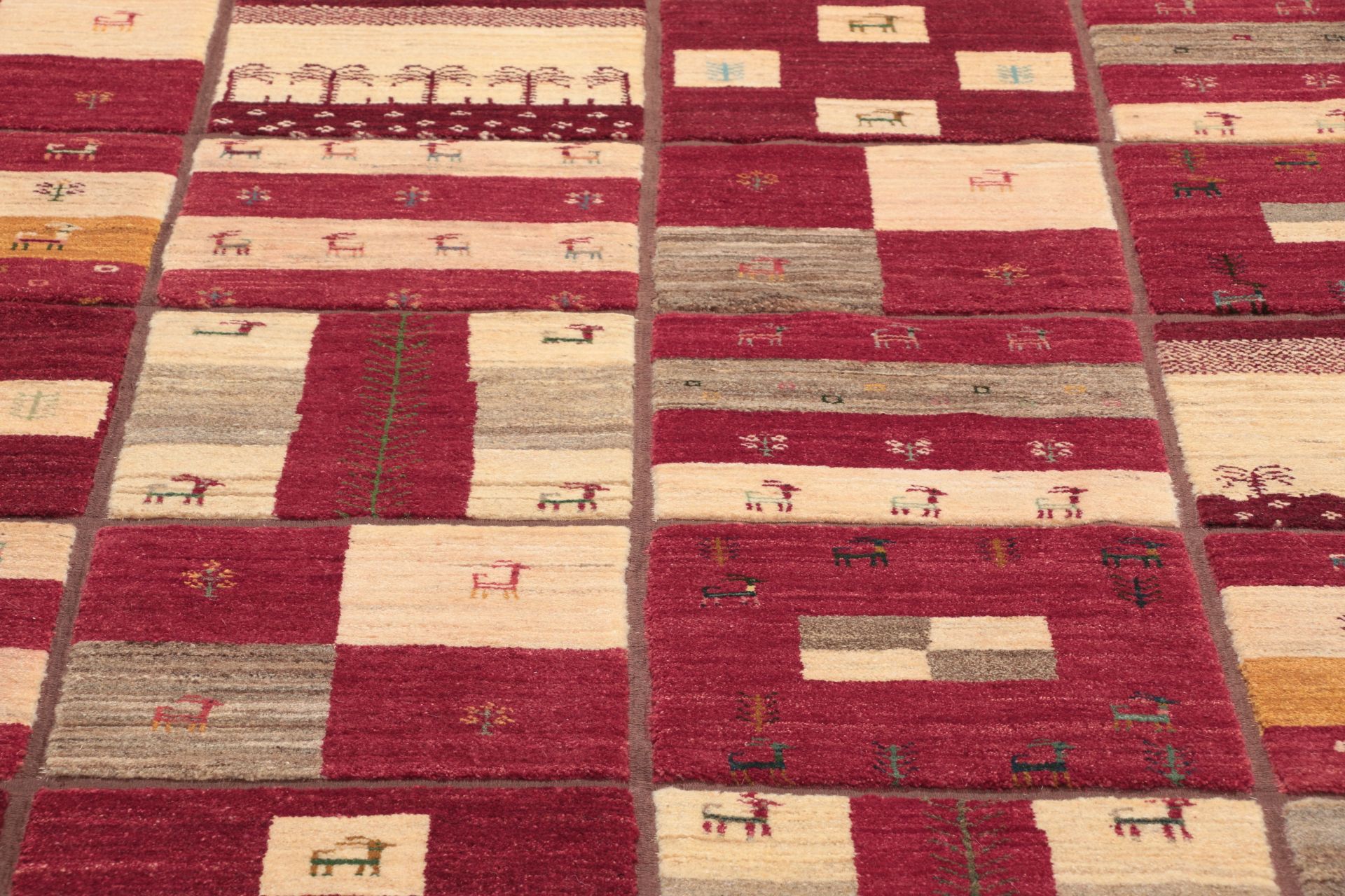 Handgeknüpfter Gabbeh Perserteppich 205 × 304 cm