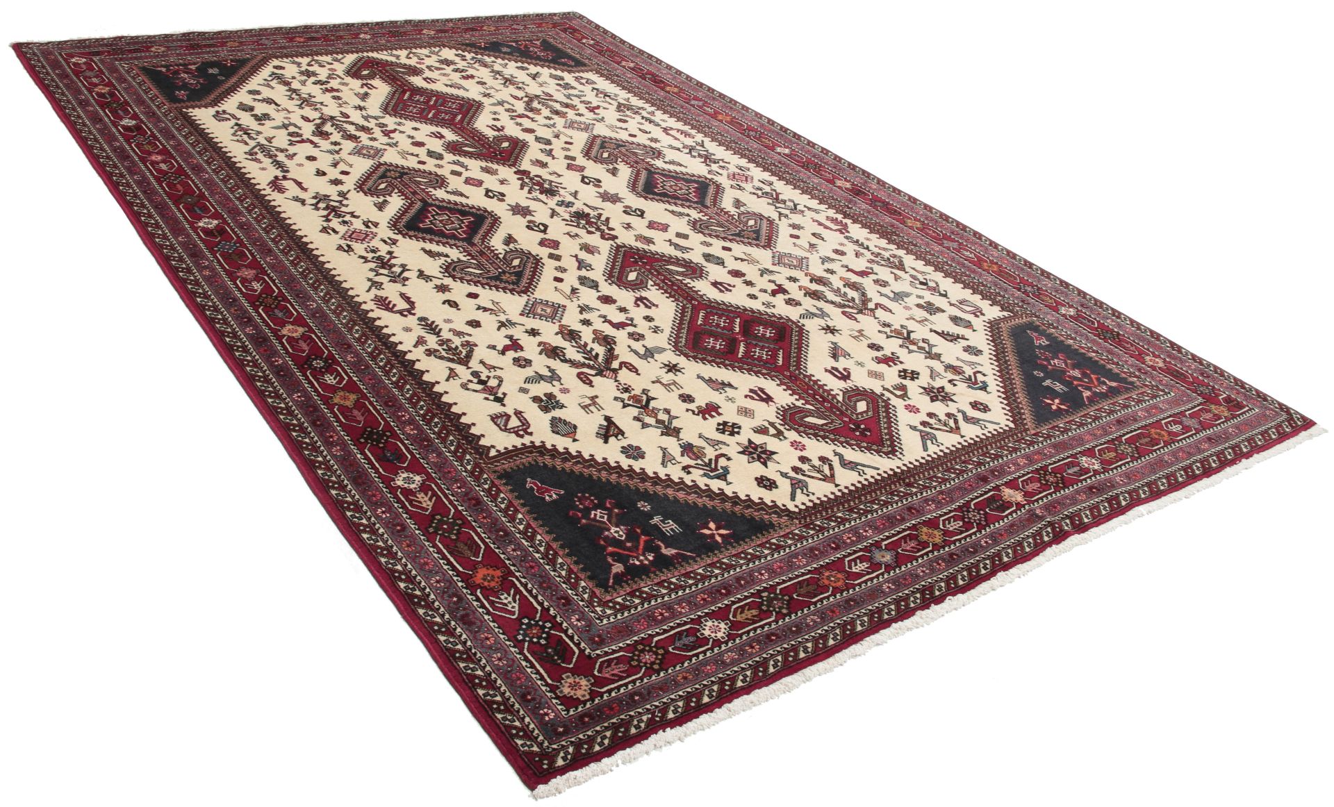 perserteppich-nasrabad-197-x-305-cm-schurwolle-handgeknupft-1 Perserteppich 197 × 305 cm aus Wolle, handgeknüpft
