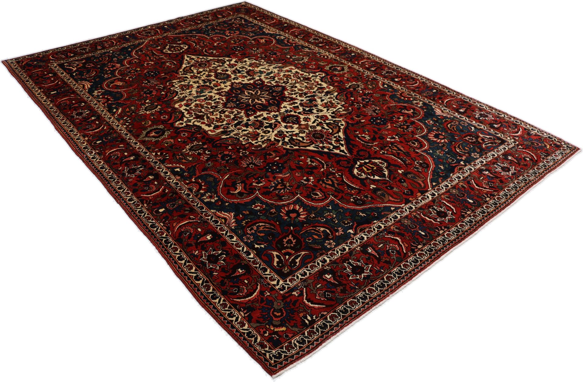 Bakhtiari Perserteppich 208 × 305 cm aus Wolle, handgeknüpft