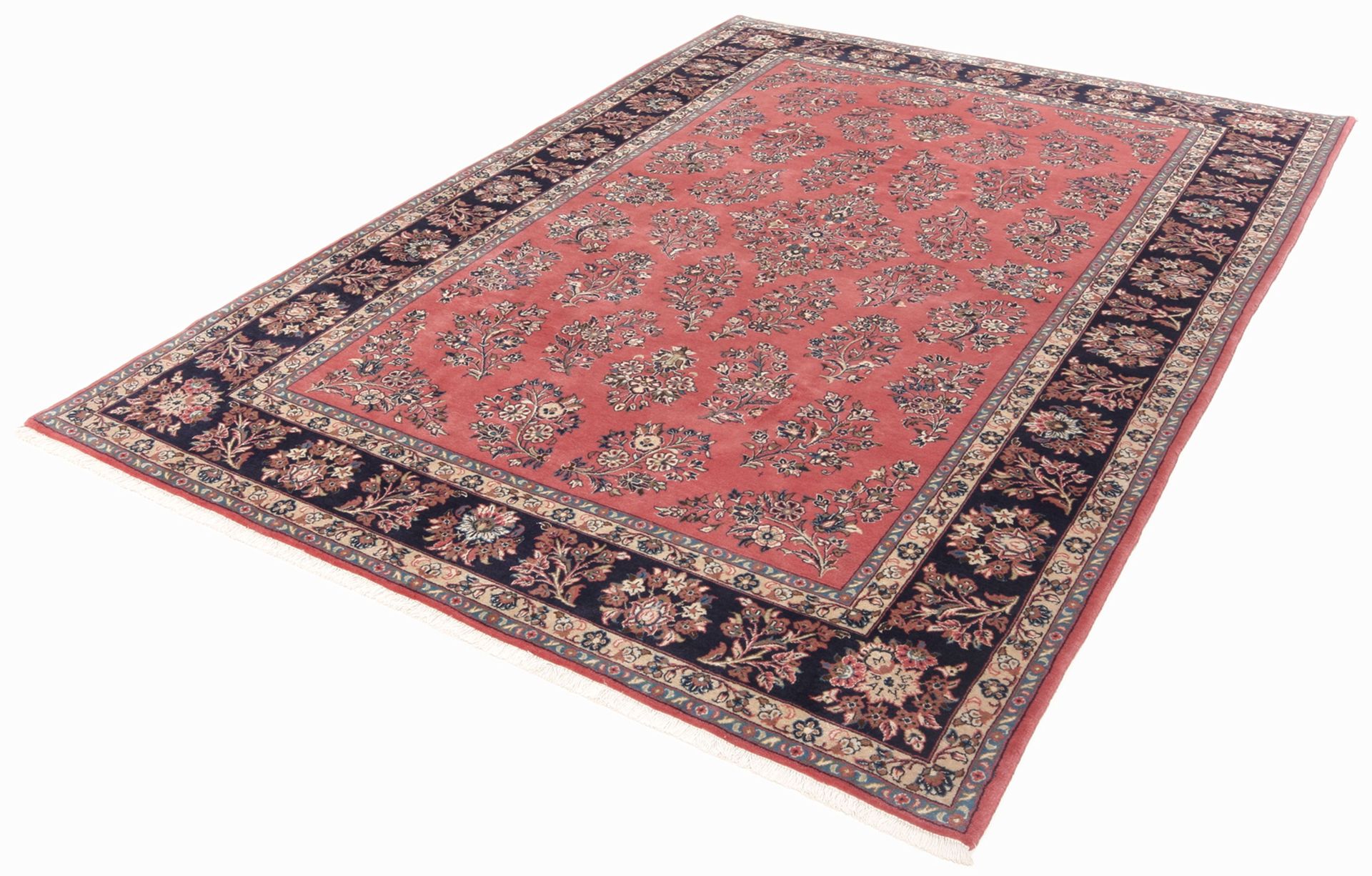 Kashan Perserteppich 205 × 309 cm aus Wolle, handgeknüpft