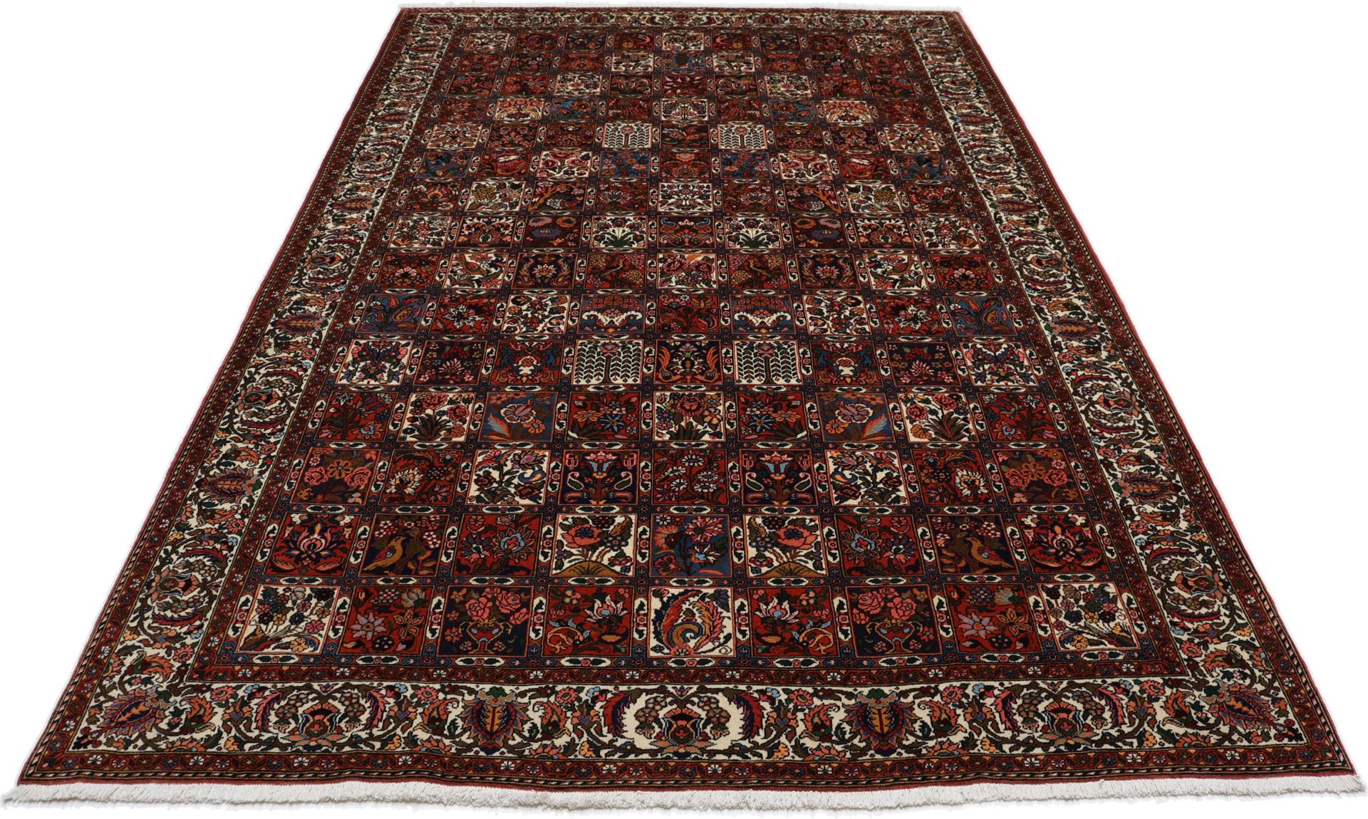 Bakhtiari Perserteppich aus Iran, 197 × 296 cm