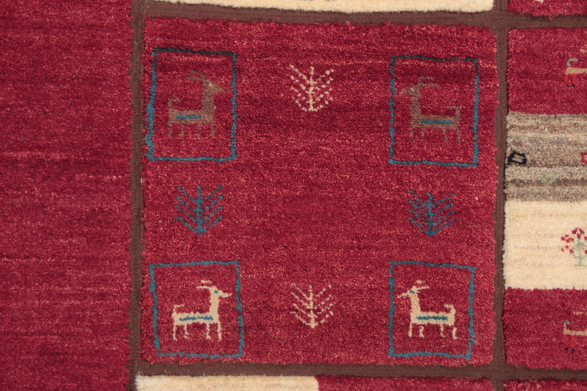 Handgeknüpfter Gabbeh Perserteppich, 204 × 303 cm, Wolle