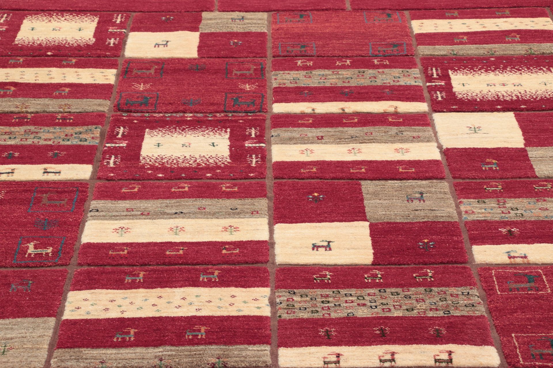 Handgeknüpfter Gabbeh Perserteppich, 204 × 303 cm, Wolle