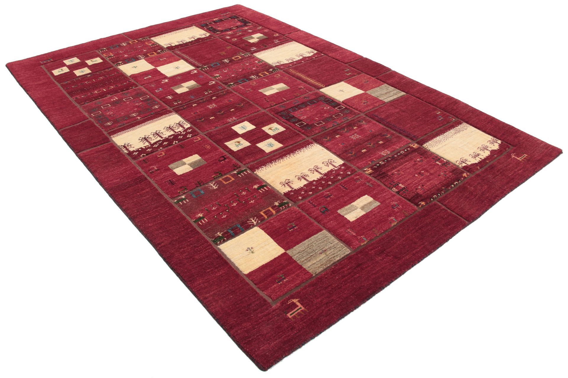 perserteppich-gabbeh-205-x-300-cm-schurwolle-handgeknupft-weich-1 Handgeknüpfter Gabbeh Perserteppich 205 × 300 cm