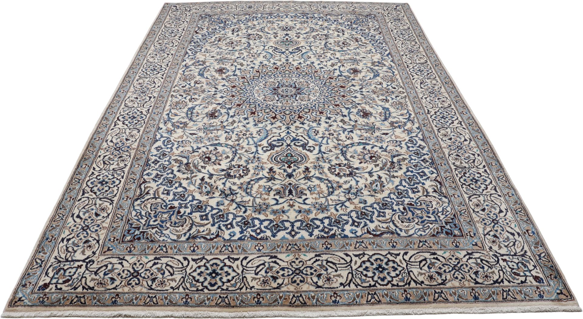 perserteppich-nain-198-x-298-cm-schurwolle-handgeknupft-exklusiv-1 Nain Perserteppich aus Iran, 198 × 298 cm