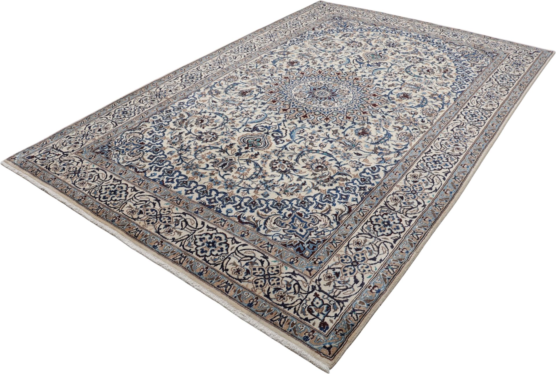 perserteppich-nain-198-x-298-cm-schurwolle-handgeknupft-exklusiv-2 Nain Perserteppich aus Iran, 198 × 298 cm