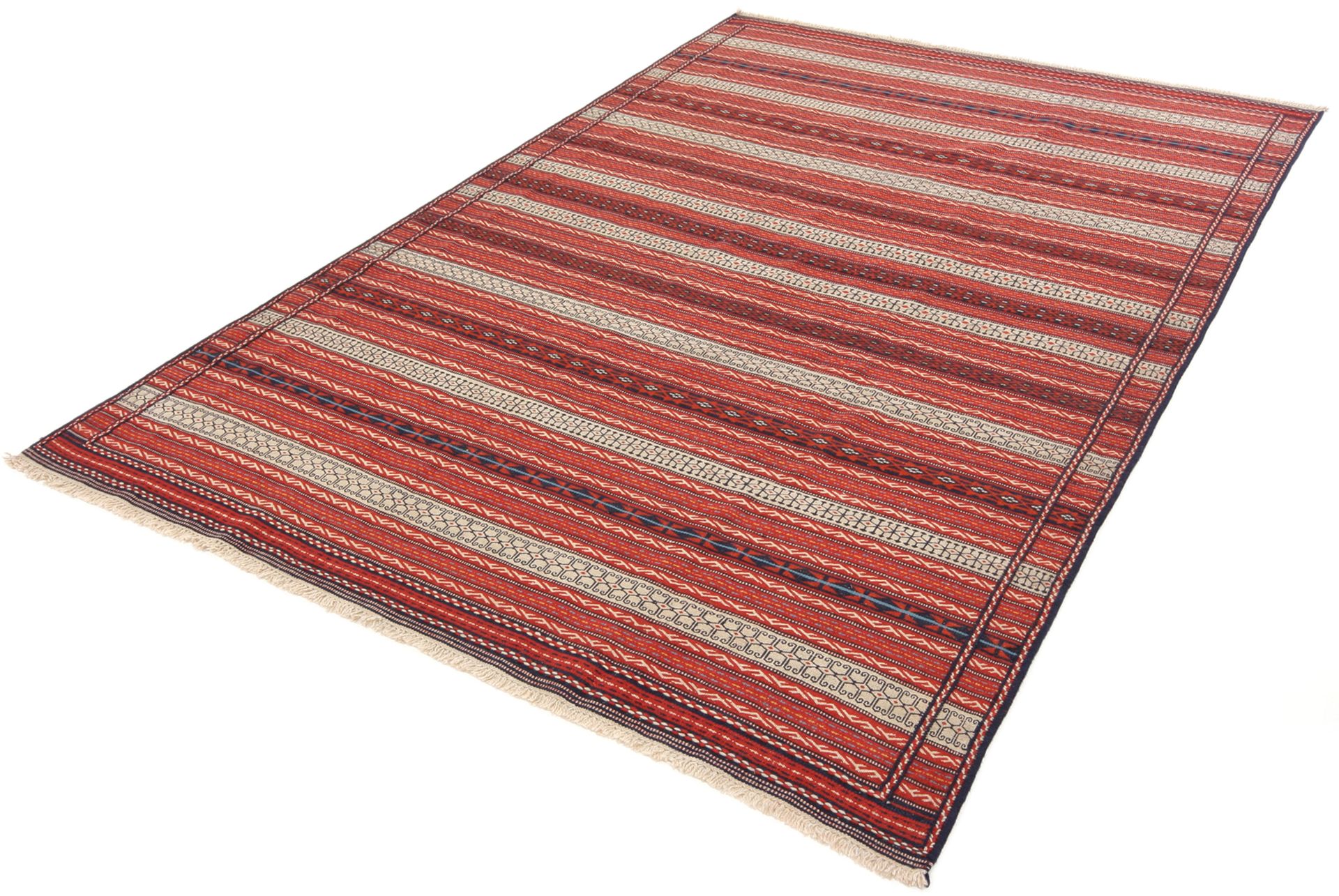 iran-kelim-195-x-300-cm-schurwolle-handgewebt-rustikal-1 Kelim Perserteppich 195 × 300 cm aus Wolle, handgewebt