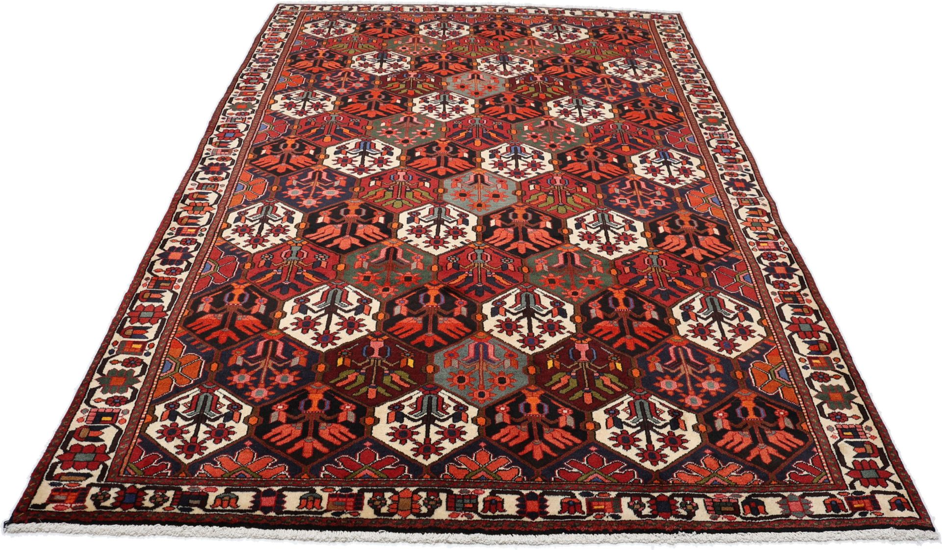 Handgeknüpfter Bakhtiari Perserteppich 208 × 306 cm