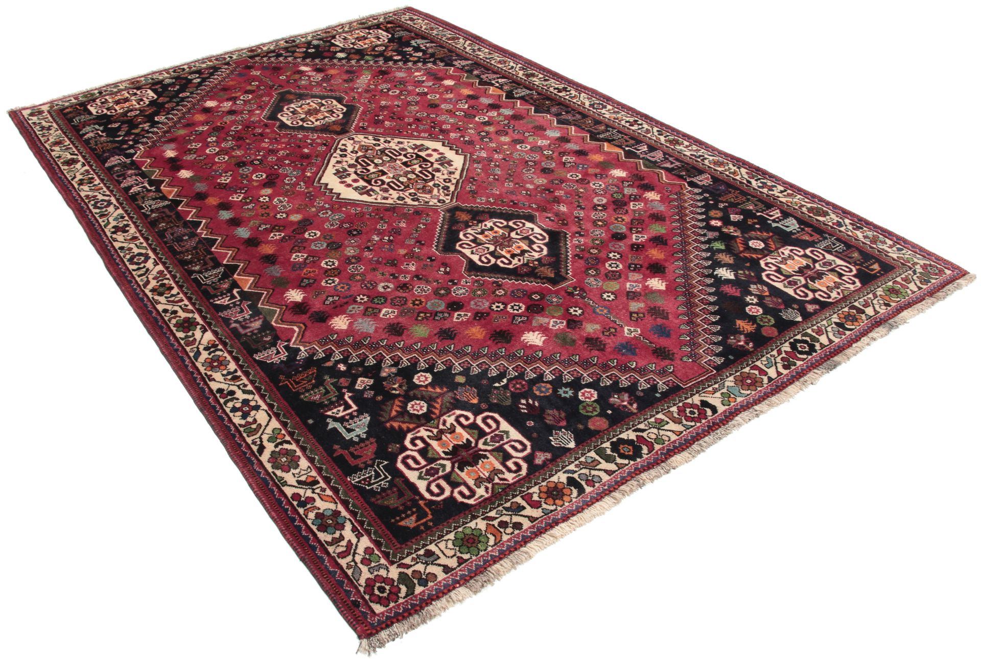 Handgeknüpfter Qashqai Perserteppich 185 × 280 cm