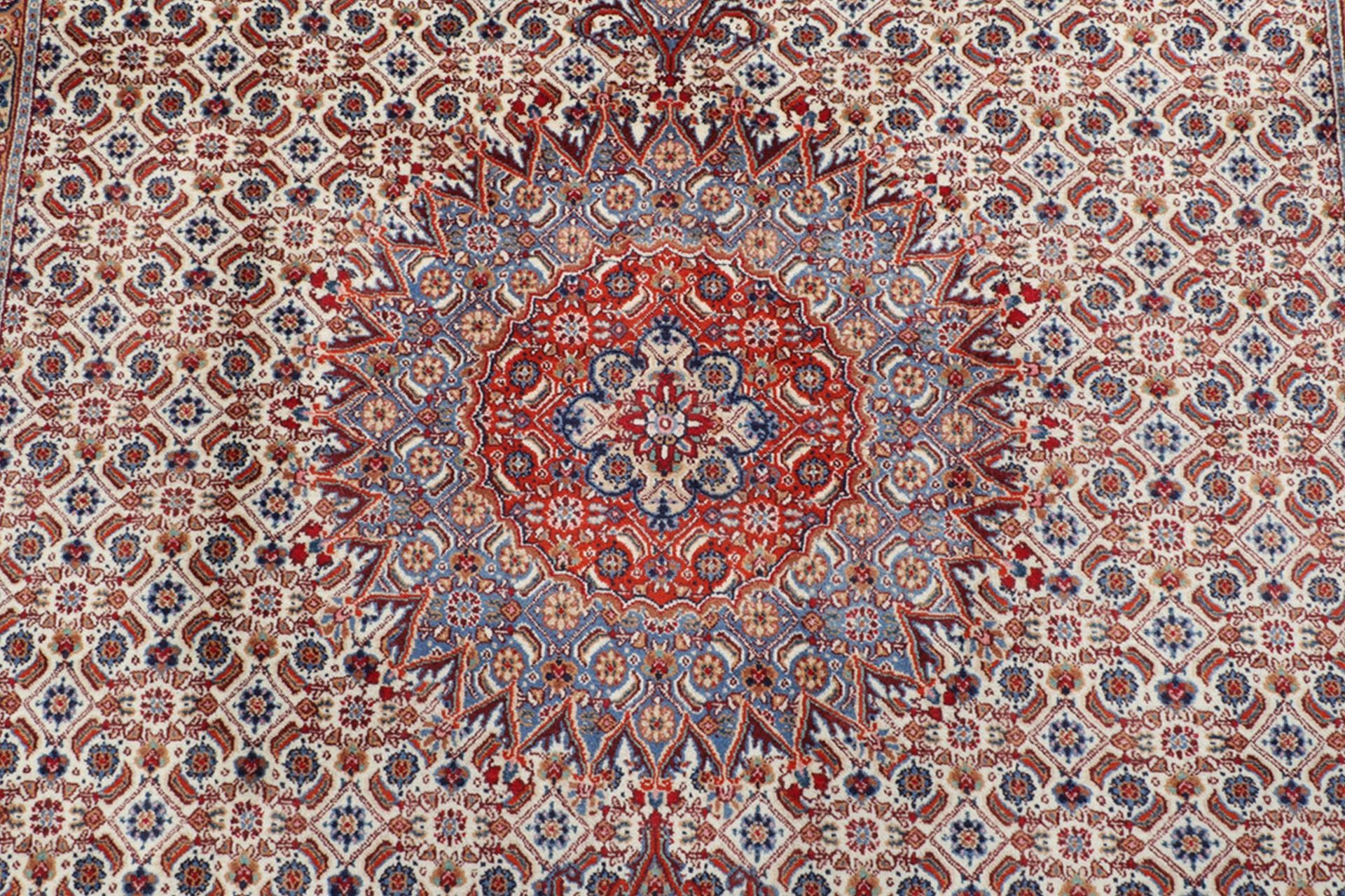 Moud Perserteppich aus Iran, 216 × 306 cm