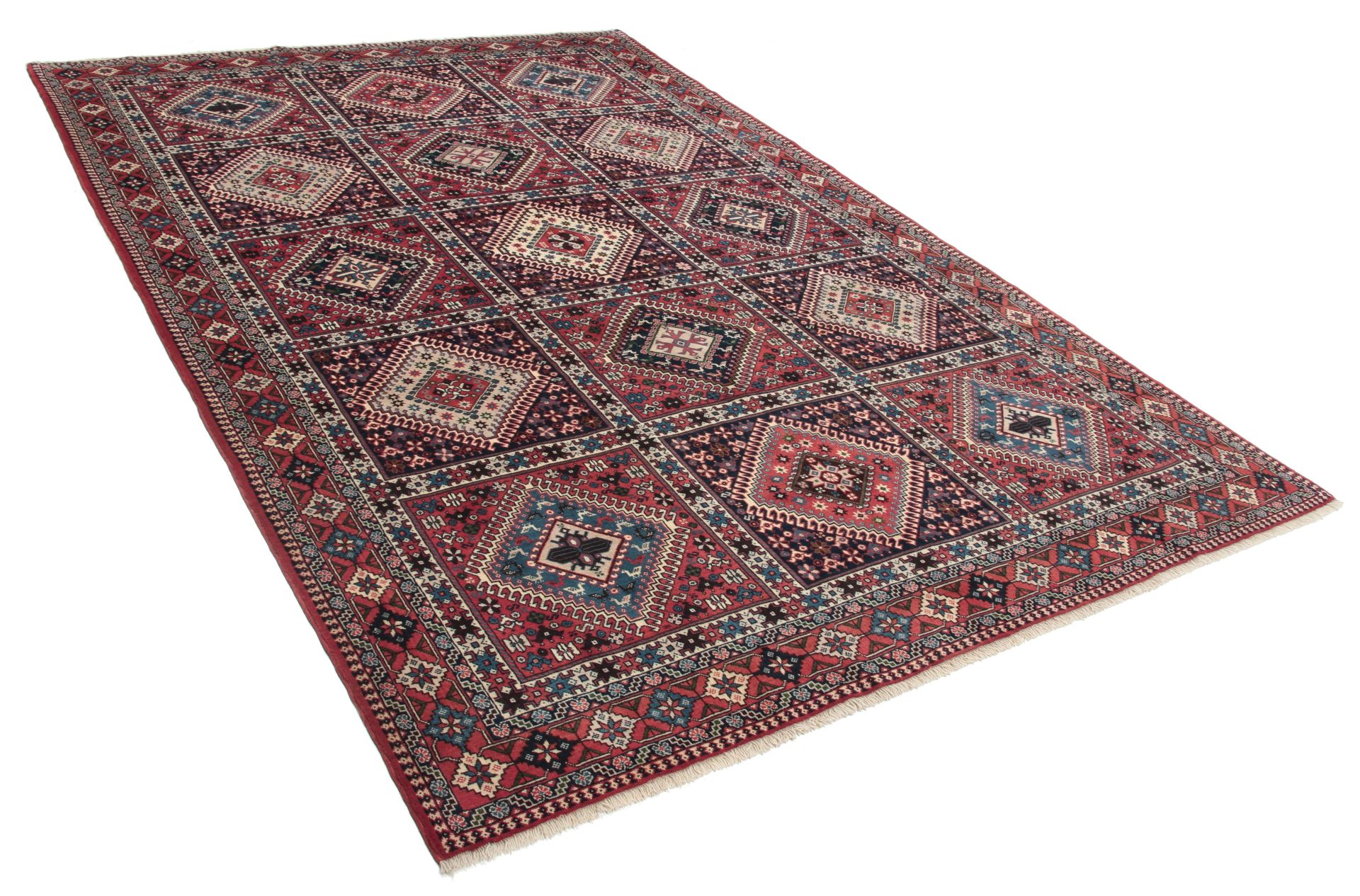 Perserteppich 203 × 300 cm aus Wolle, handgeknüpft