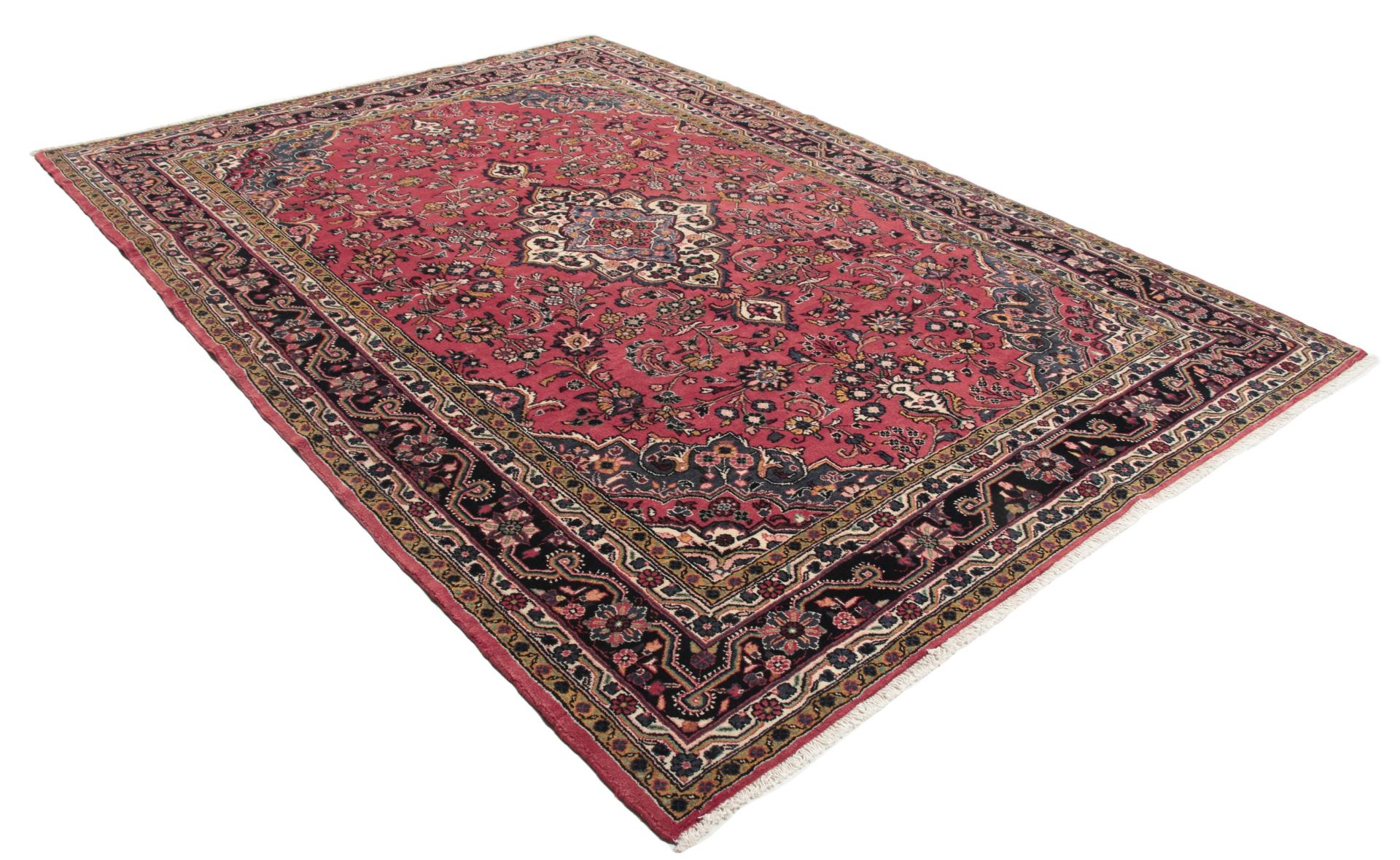 perserteppich-hamedan-223-x-310-cm-baumwolle-handgeknupft-hochwertig-1 Handgeknüpfter Hamadan Perserteppich, 223 × 310 cm