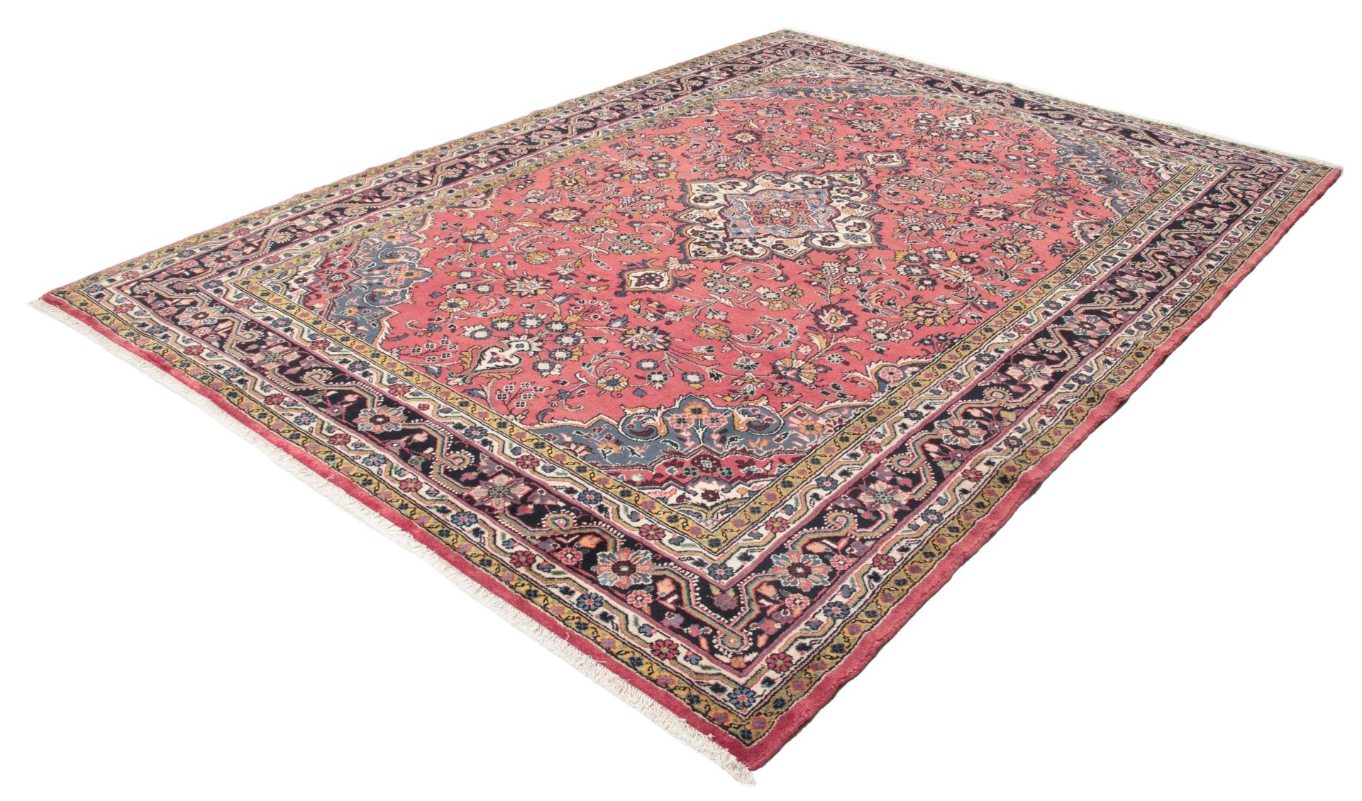 perserteppich-hamedan-223-x-310-cm-baumwolle-handgeknupft-hochwertig-2 Handgeknüpfter Hamadan Perserteppich, 223 × 310 cm