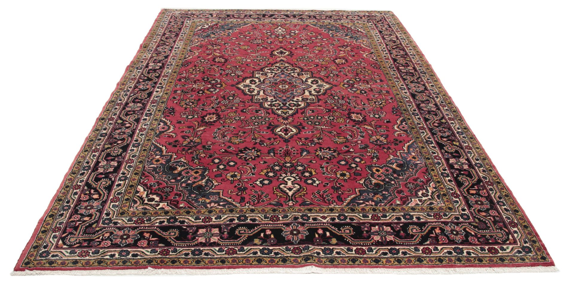 perserteppich-hamedan-223-x-310-cm-baumwolle-handgeknupft-hochwertig-3 Handgeknüpfter Hamadan Perserteppich, 223 × 310 cm